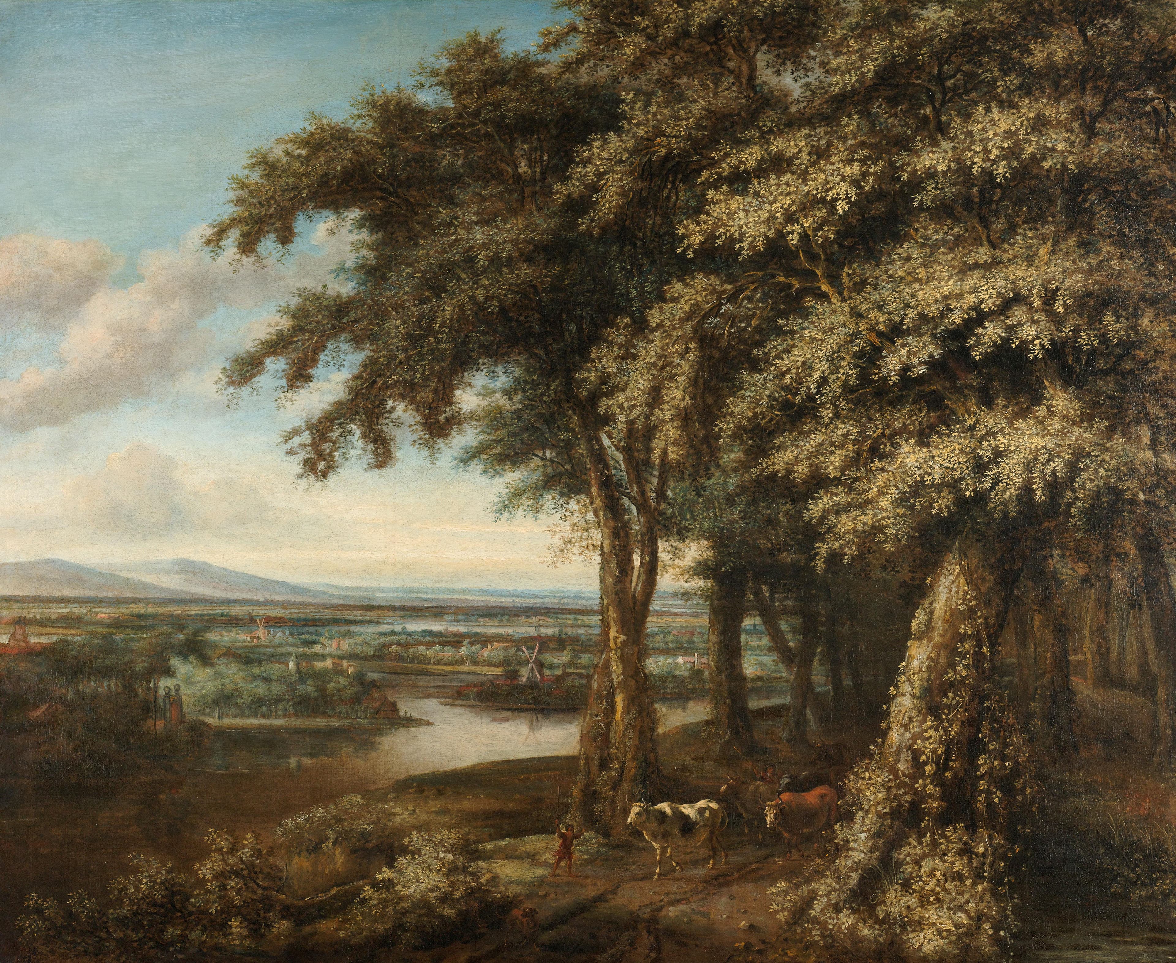 The Entrance to the Woods — Philips Koninck