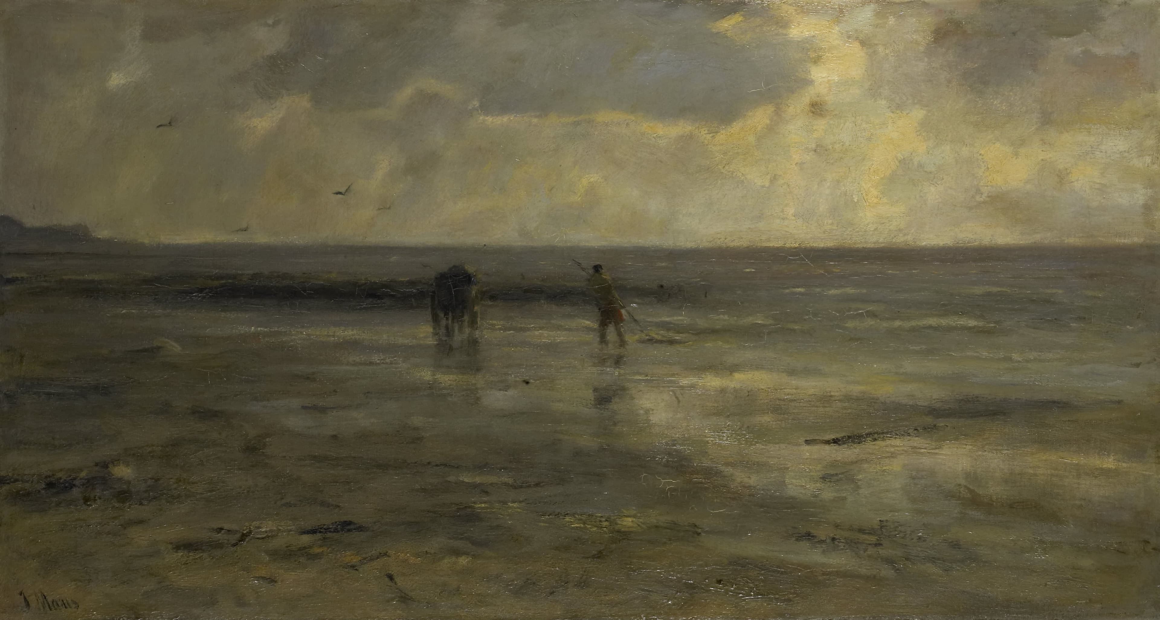 Strand bij avond — Jacob Maris