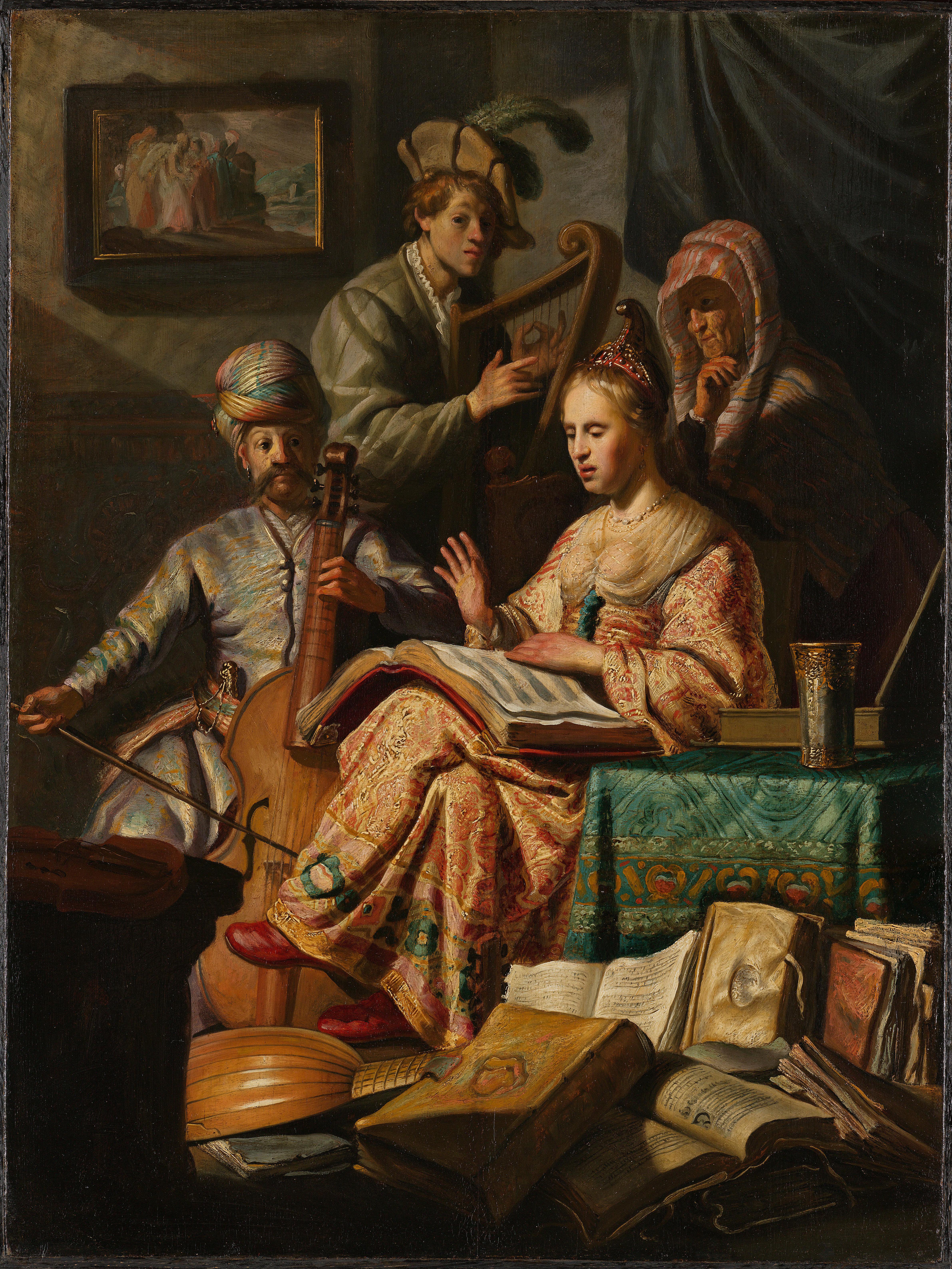 Musical Company — Rembrandt van Rijn
