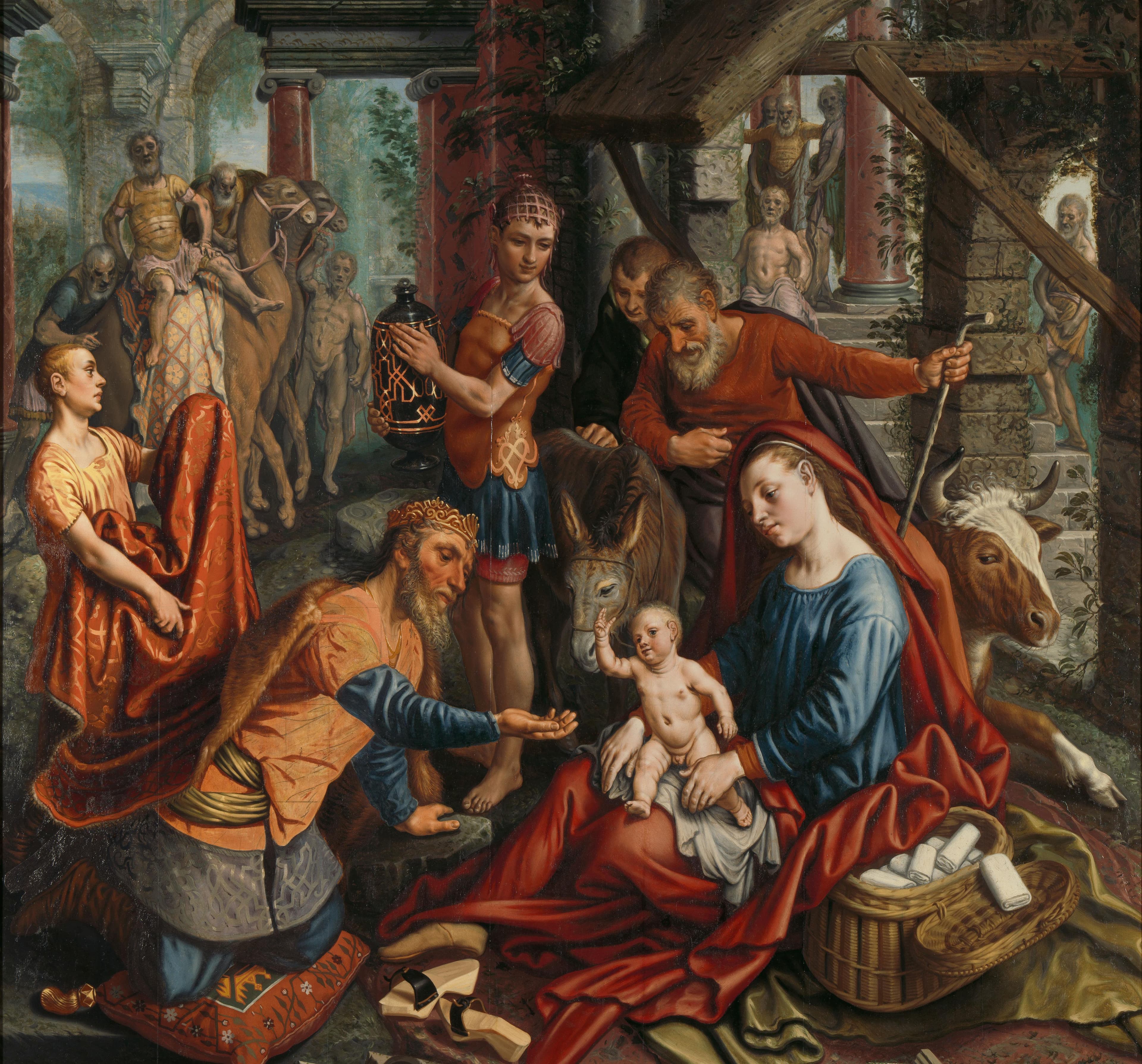 De aanbidding der koningen — Pieter Aertsen