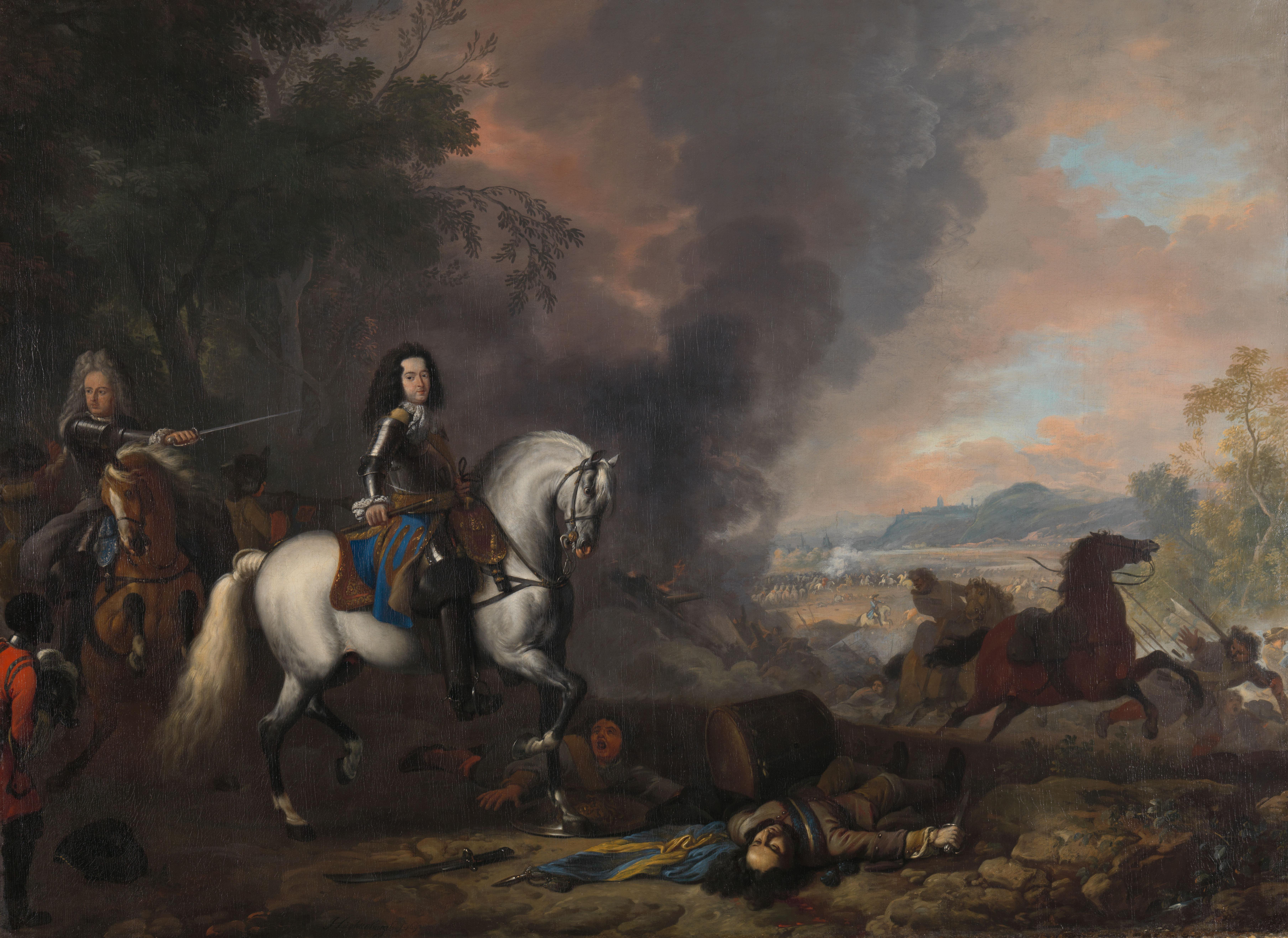 Henry Casimir II, Prince of Nassau-Dietz, in a Battle — Jan van Huchtenburg