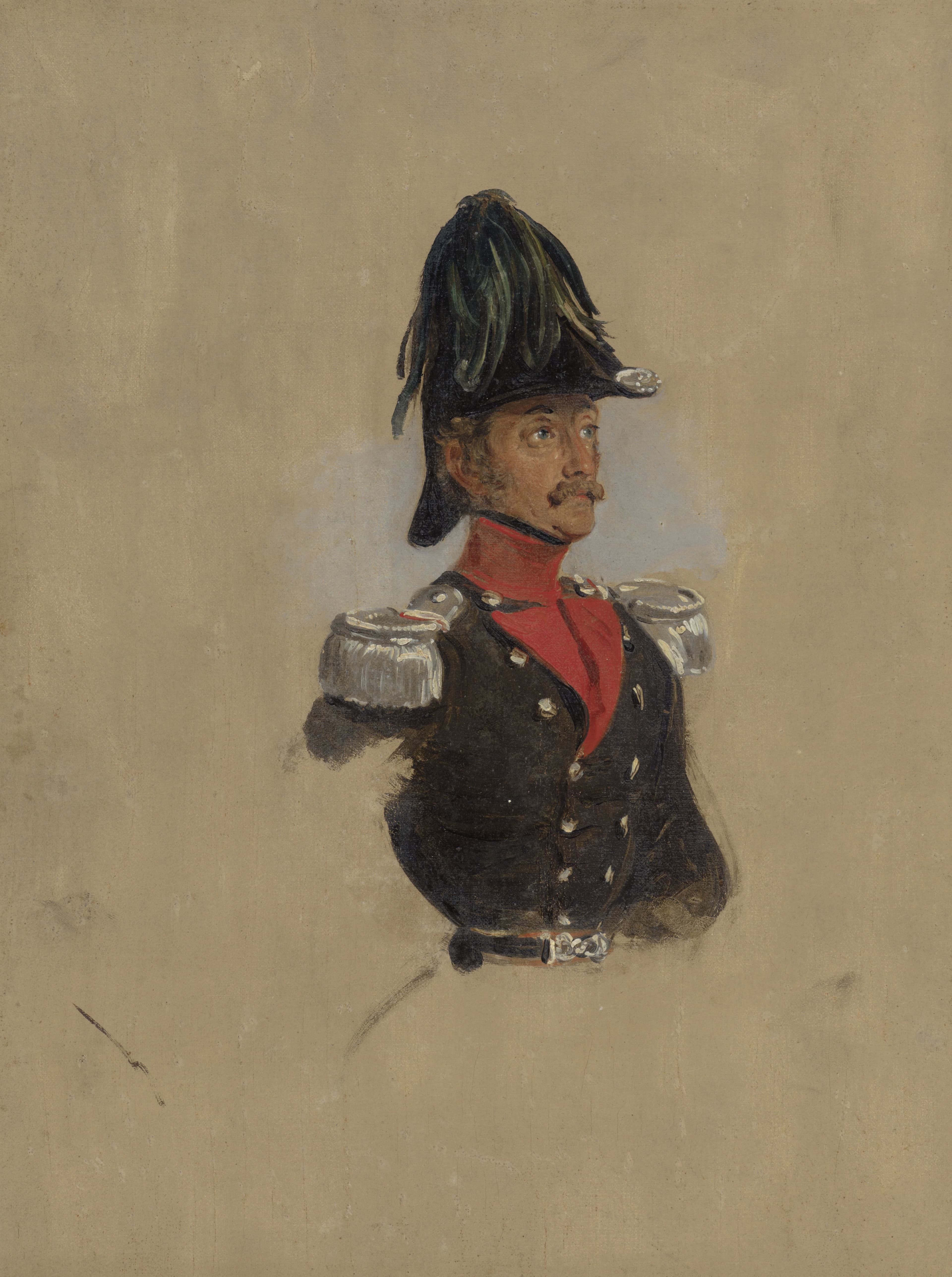 Portretstudie van kapitein J.J.P. van Munnick — Nicolaas Pieneman
