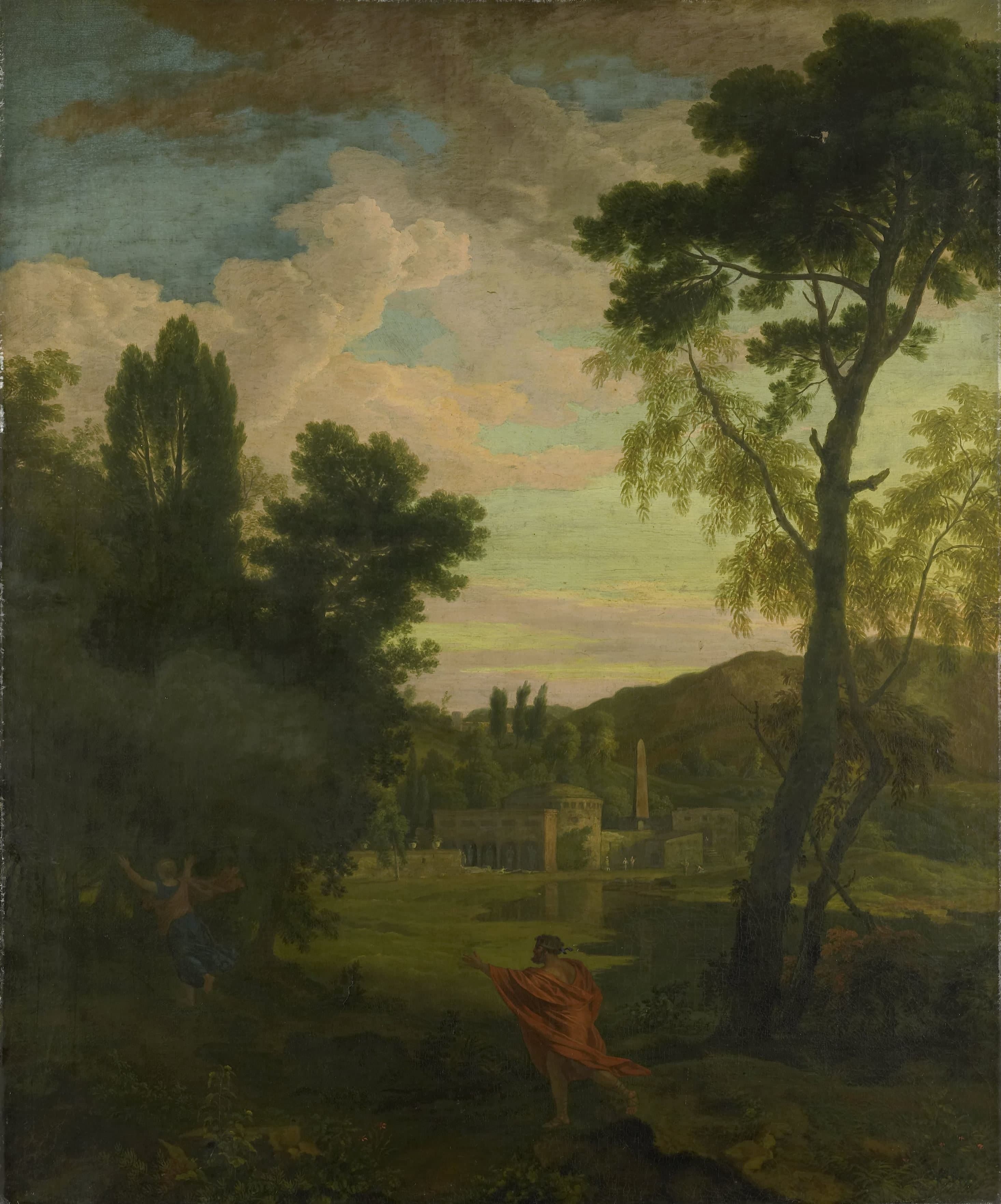 Arcadisch landschap met Jupiter en Io — Johannes Glauber