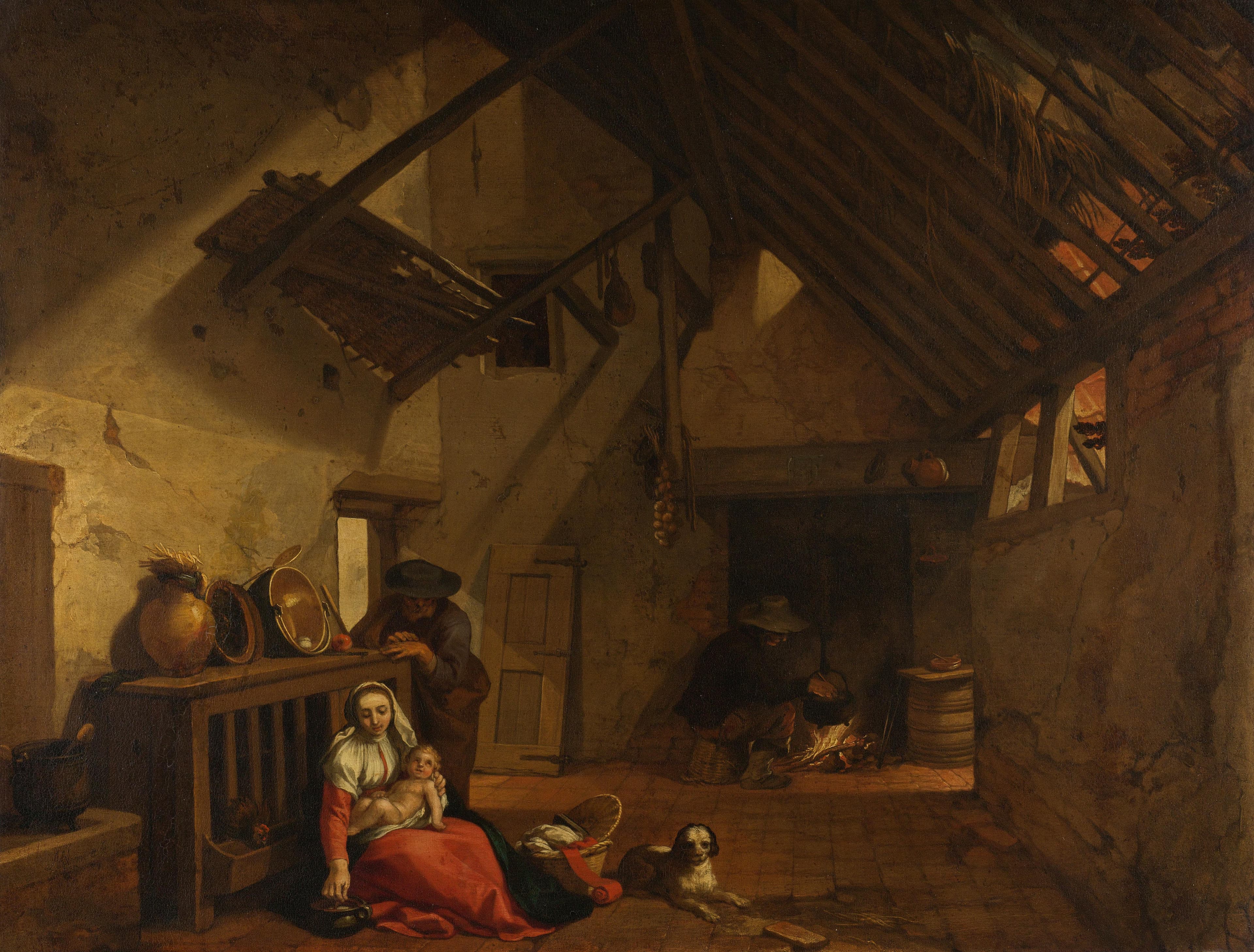 Rust op de vlucht naar Egypte — Abraham Bloemaert