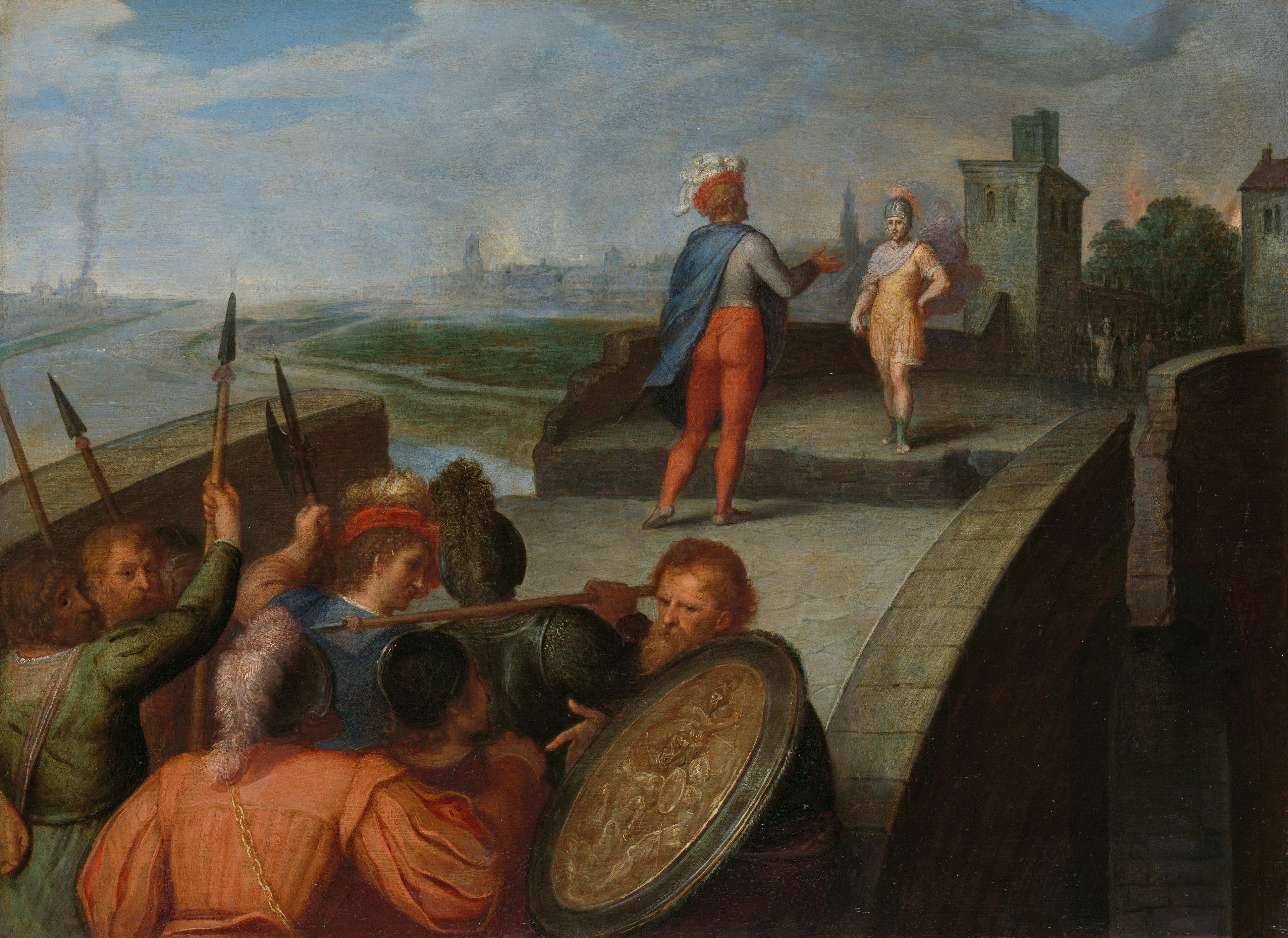 The Peace Negotiations between Julius Civilis and the Roman General Cerialis — Otto van Veen