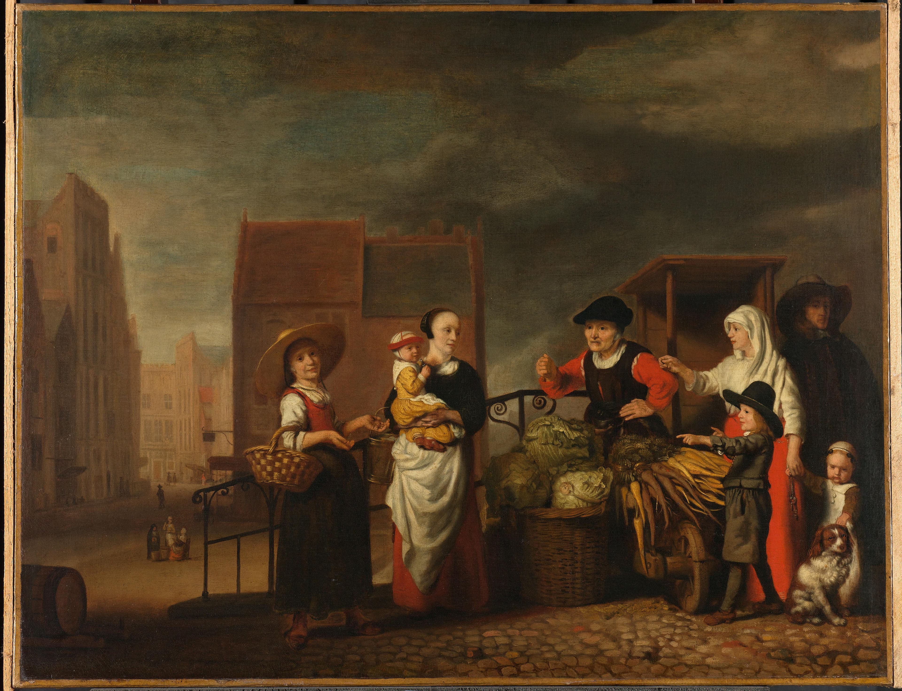 Groentemarkt — Nicolaes Maes