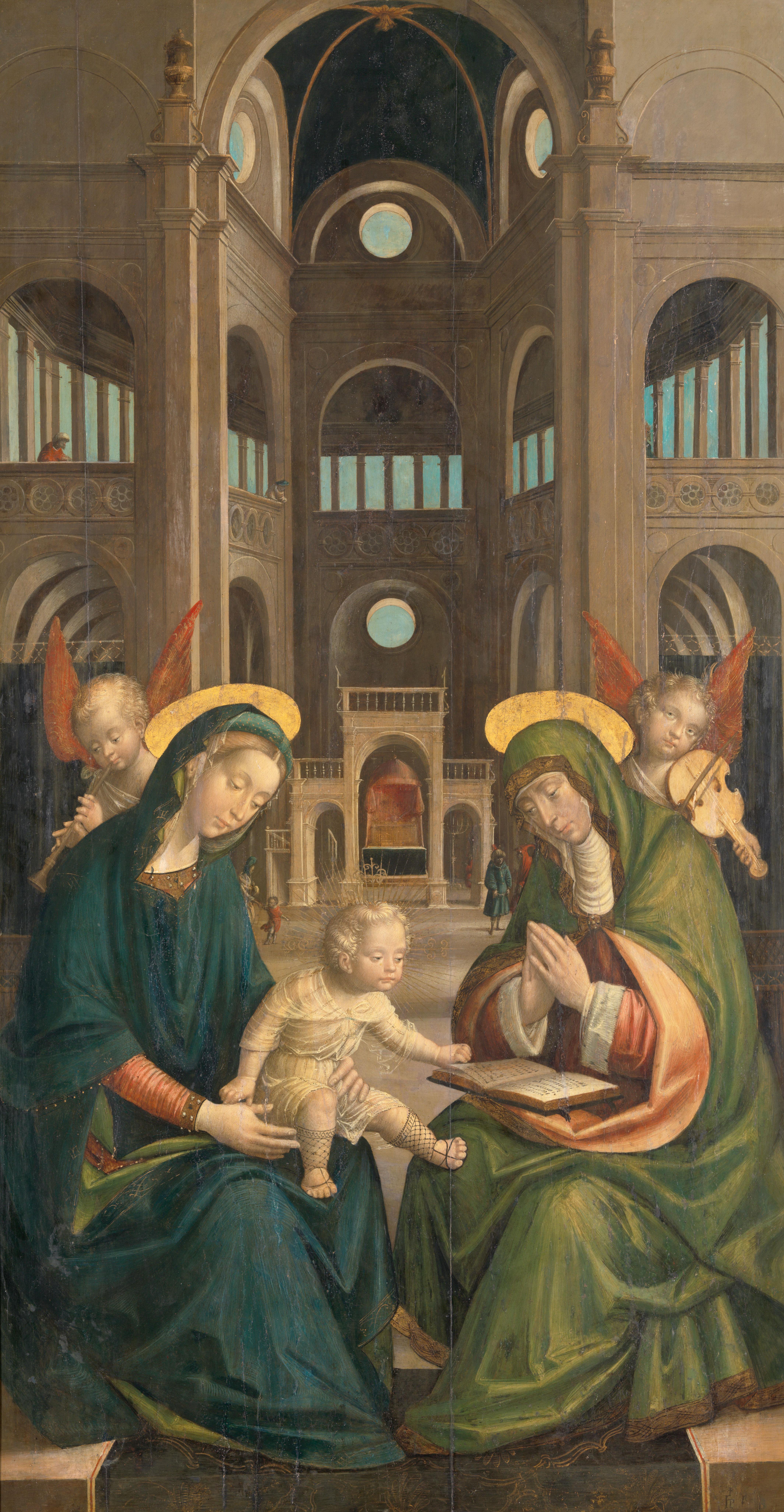 The Madonna and Child with St Anne — Defendente Ferrari