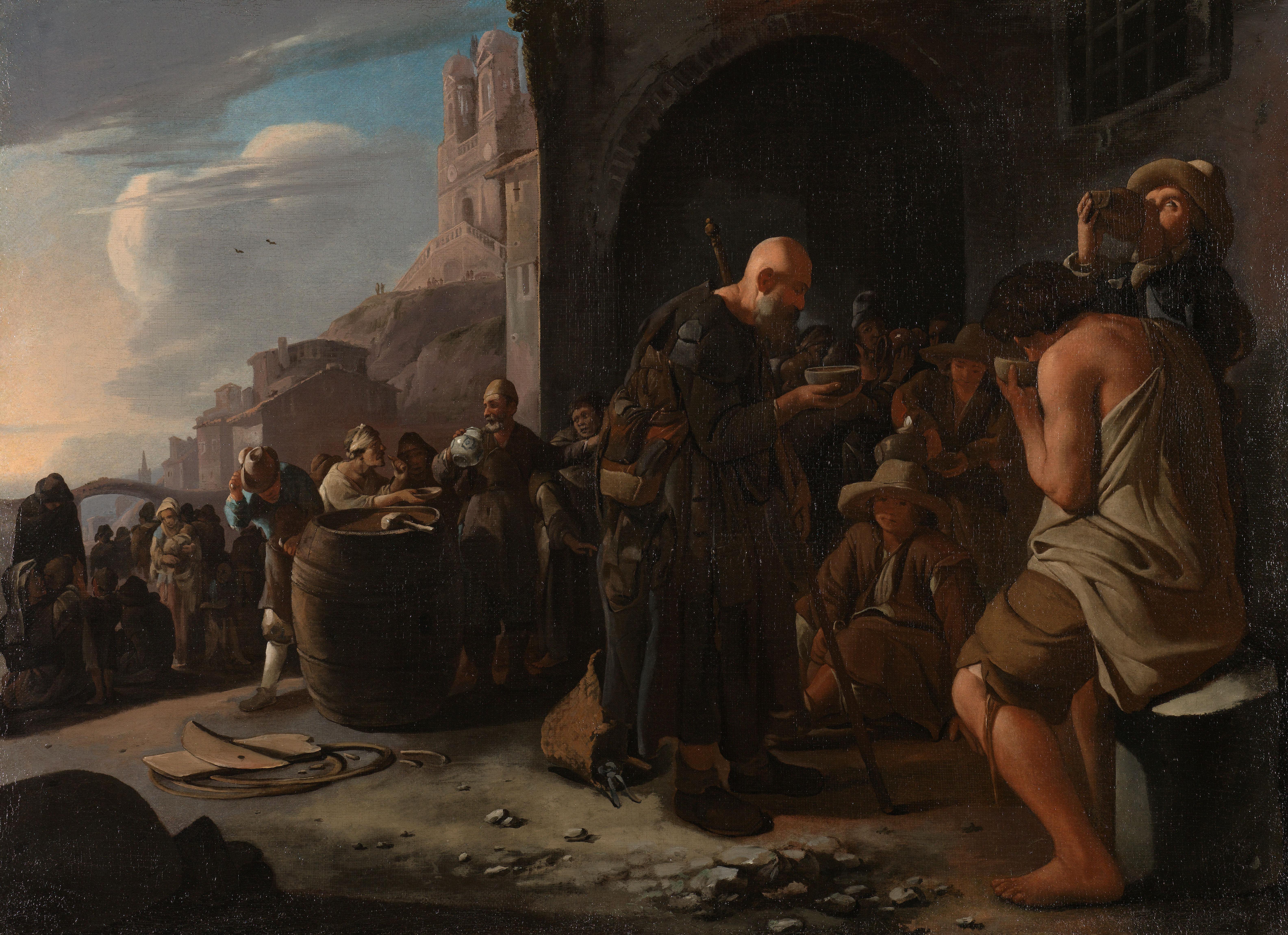 Refreshing the Thirsty — Michael Sweerts