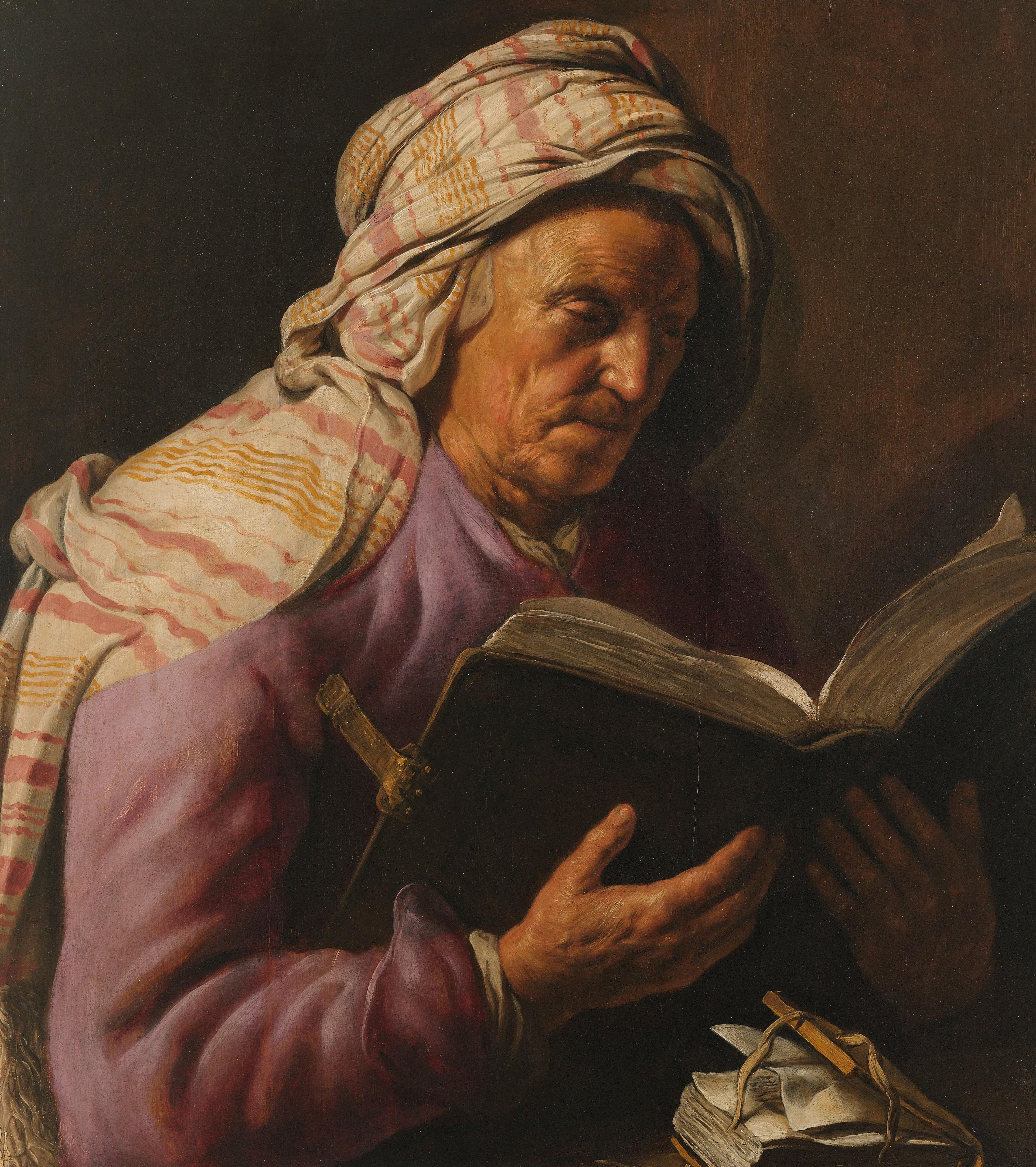 Old Woman Reading — Jan Lievens