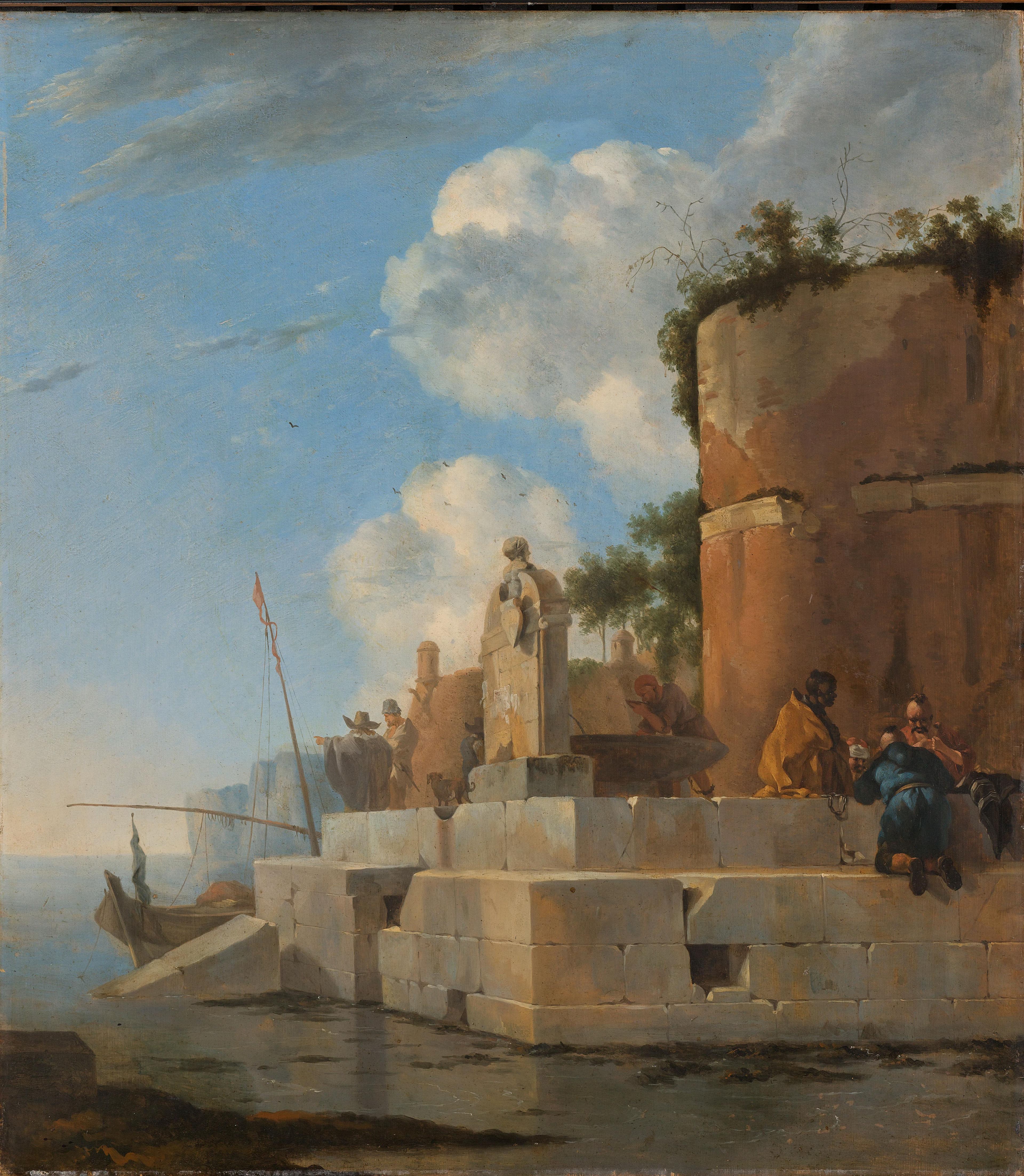 A Waterside Ruin in Italy — Jan Asselijn