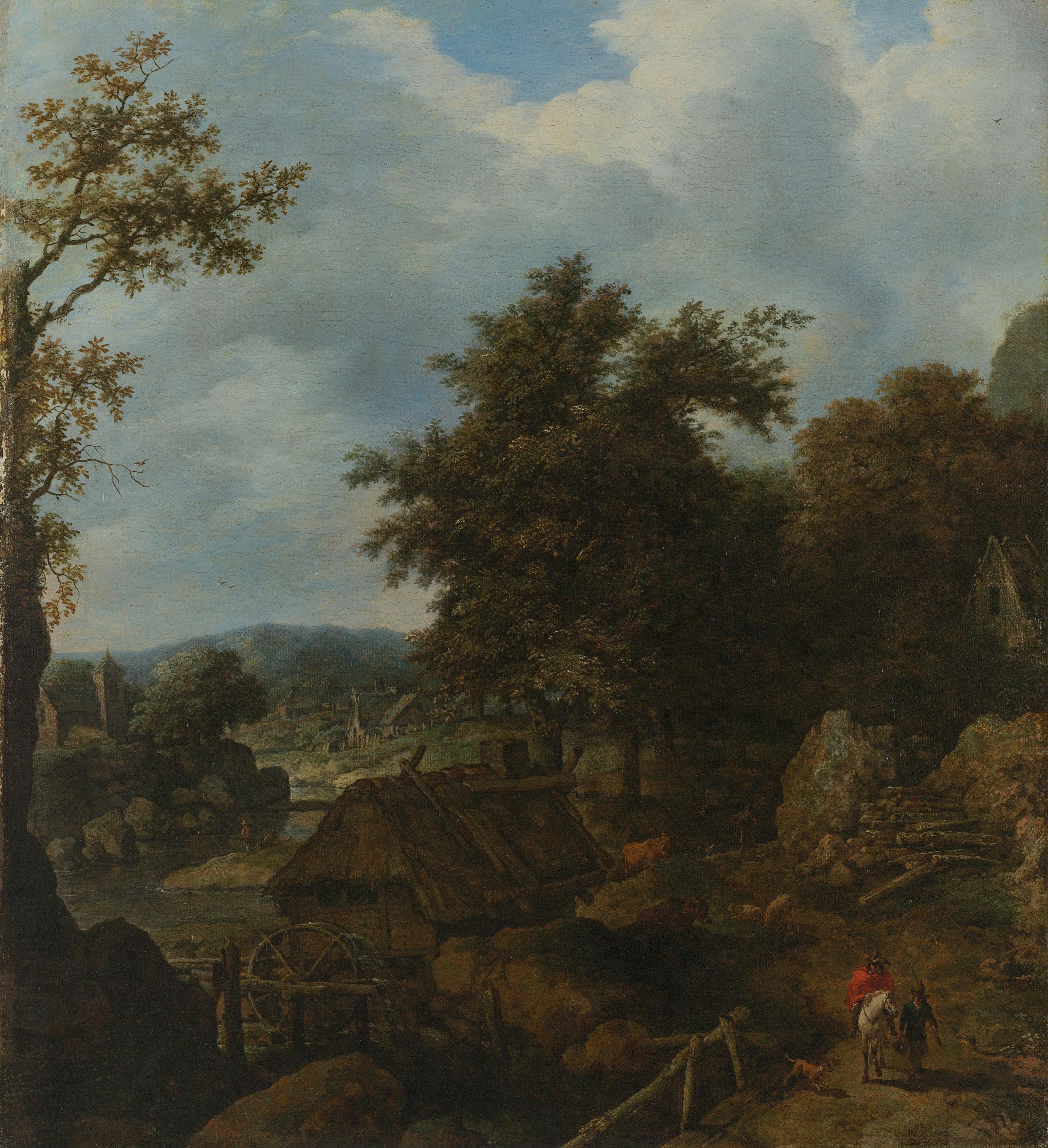 Swedish Landscape with a Water Mill — Allaert van Everdingen