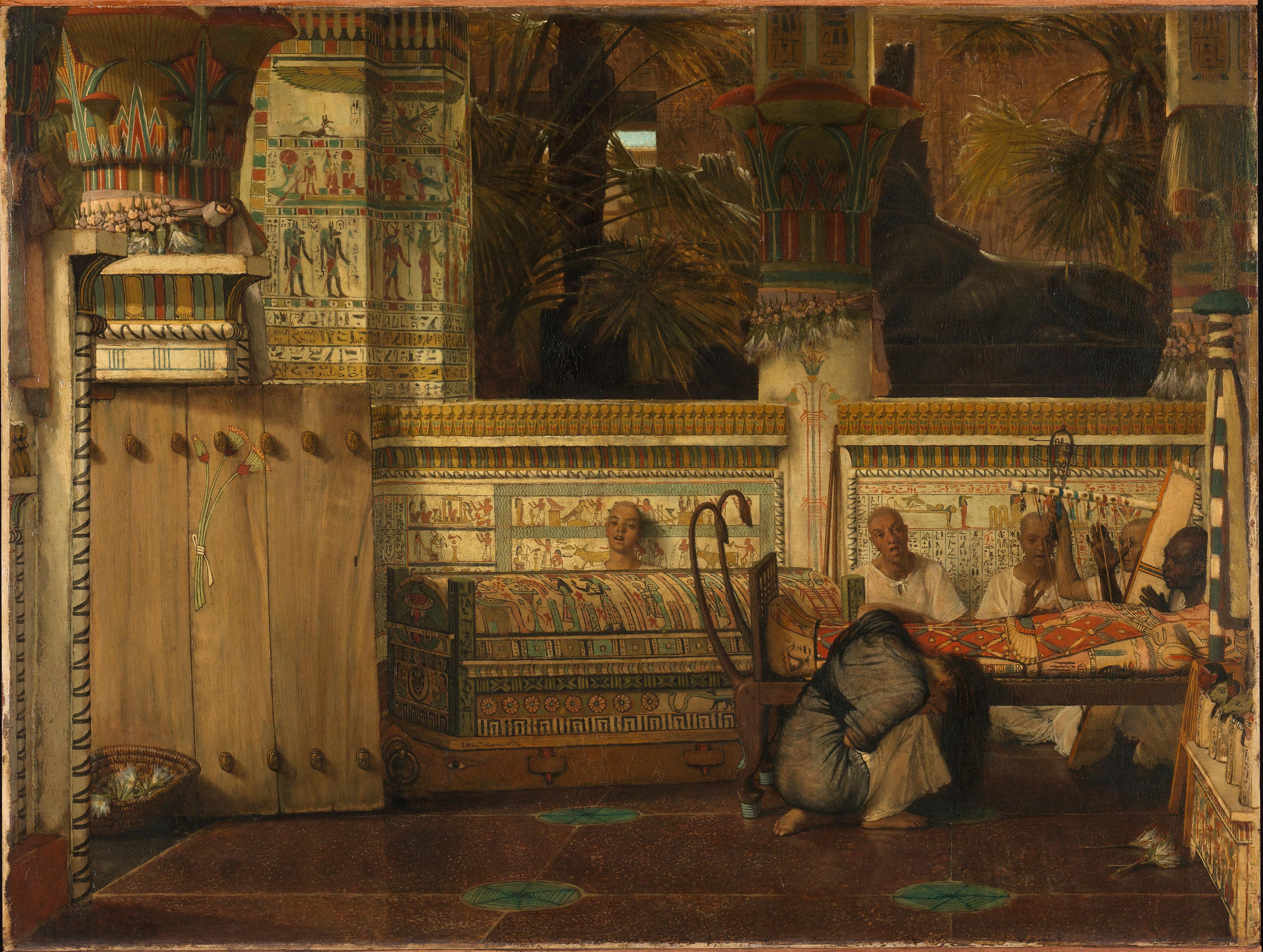 The Egyptian Widow — Lourens Alma Tadema