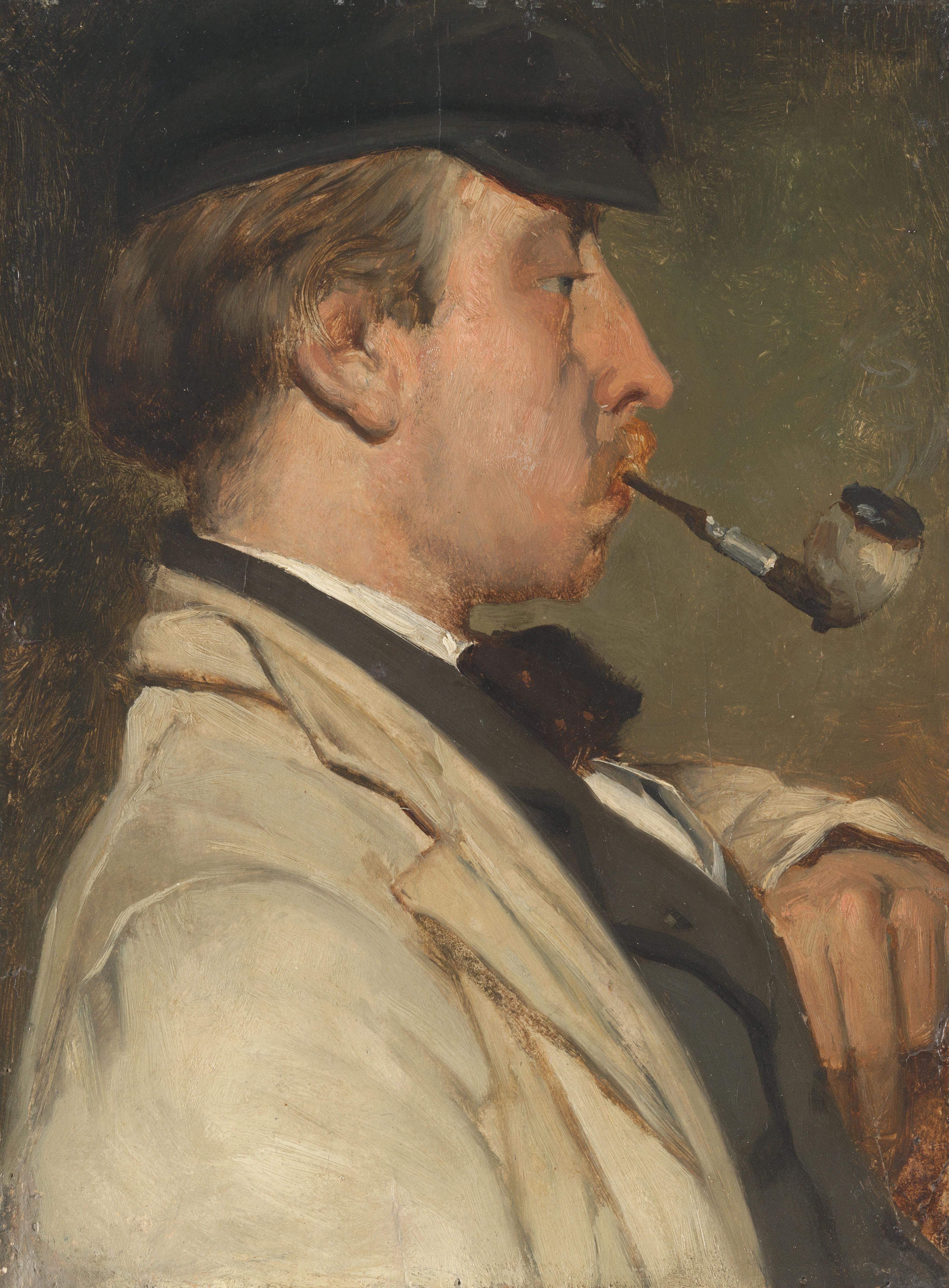 Portret van Louis Sierich (1834-1919), schilder — Matthijs Maris