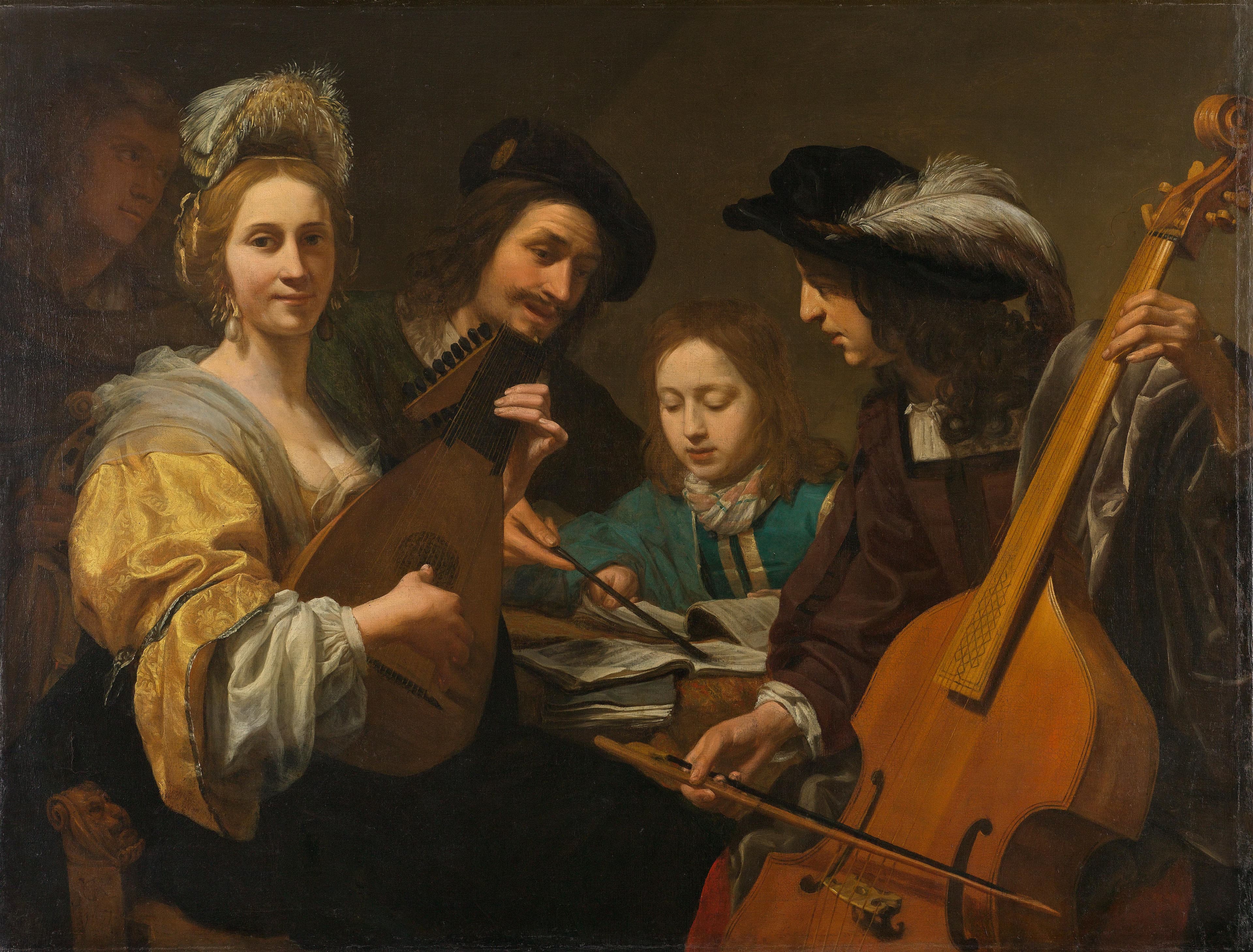 Musicerend gezelschap — Gerard van Kuijl
