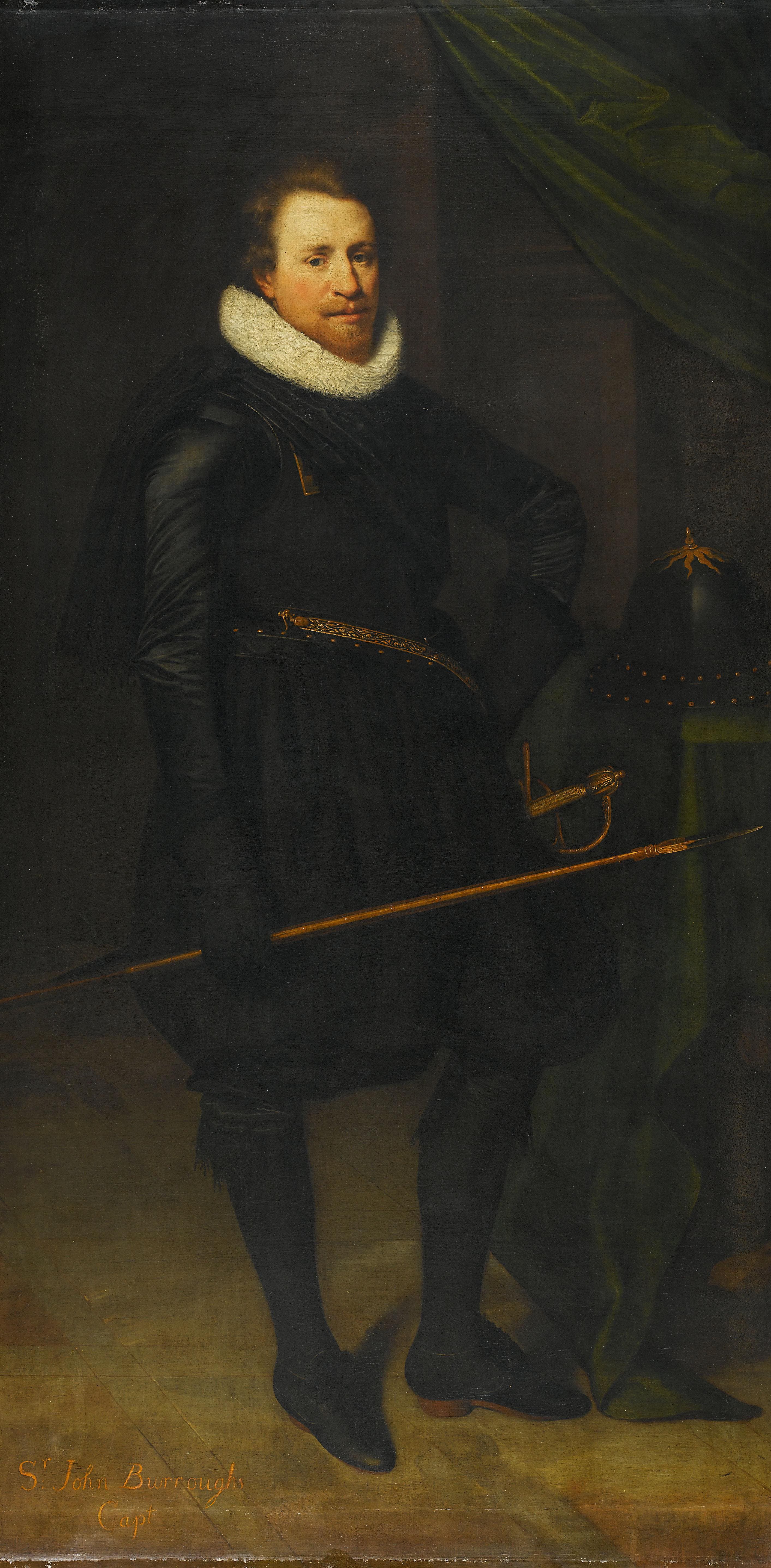 Portret van Sir John Burroughs (1587-1627) — Jan Antonisz van Ravesteyn