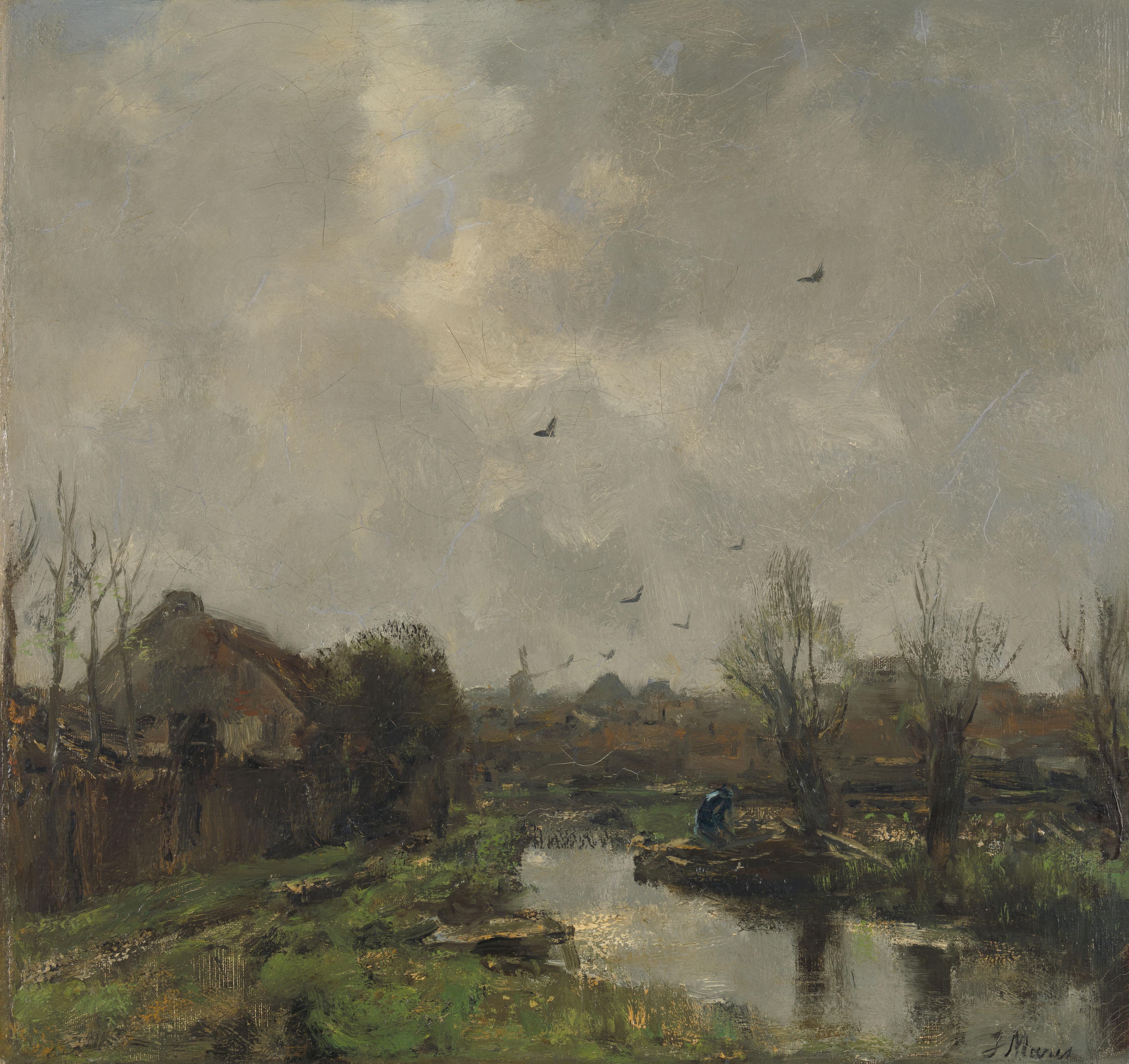 Landschap in de omgeving van Den Haag — Jacob Maris