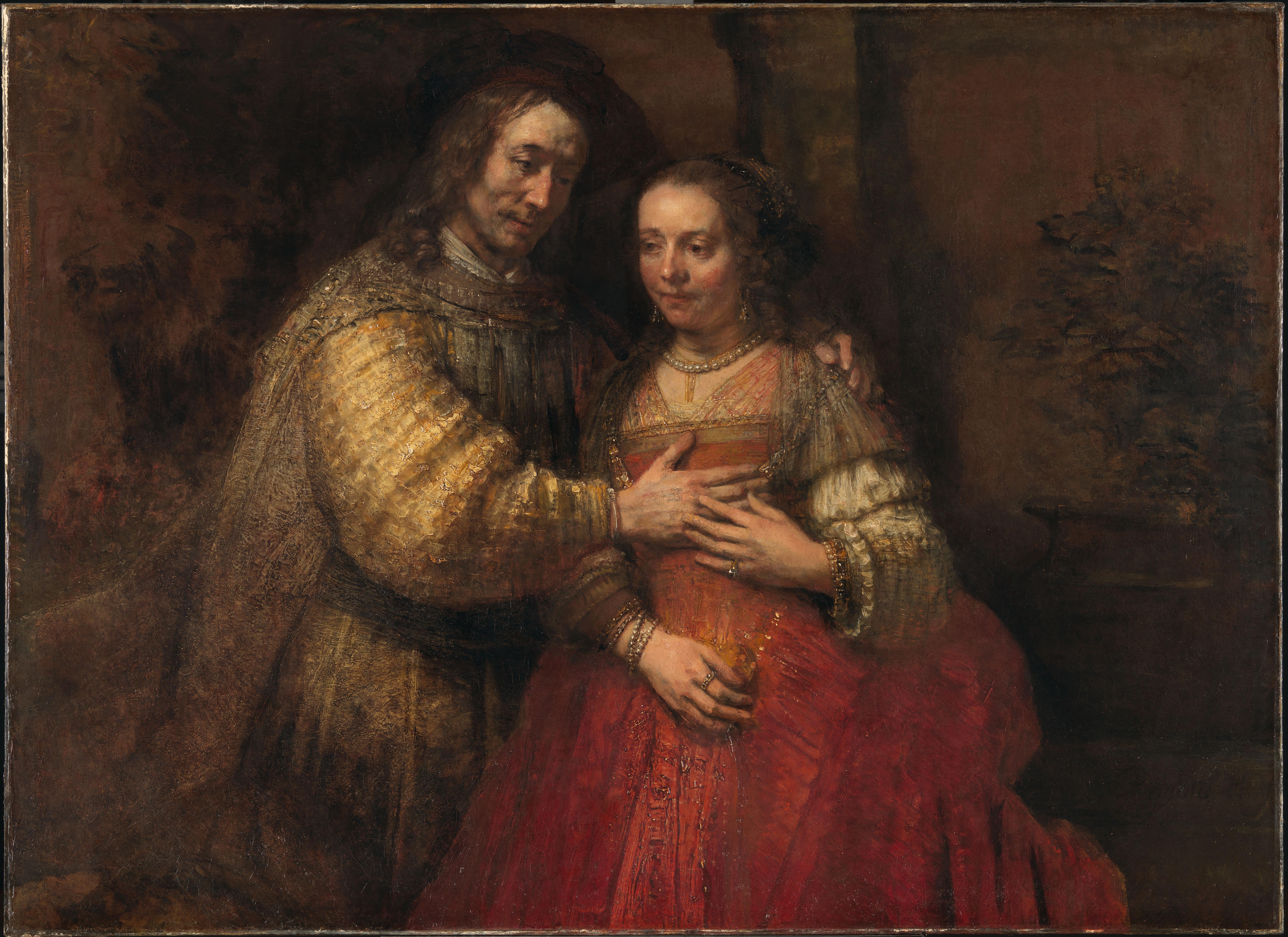 Portrait of a couple as figures from the Old Testament, known as 'The Jewish bride' — Rembrandt van Rijn