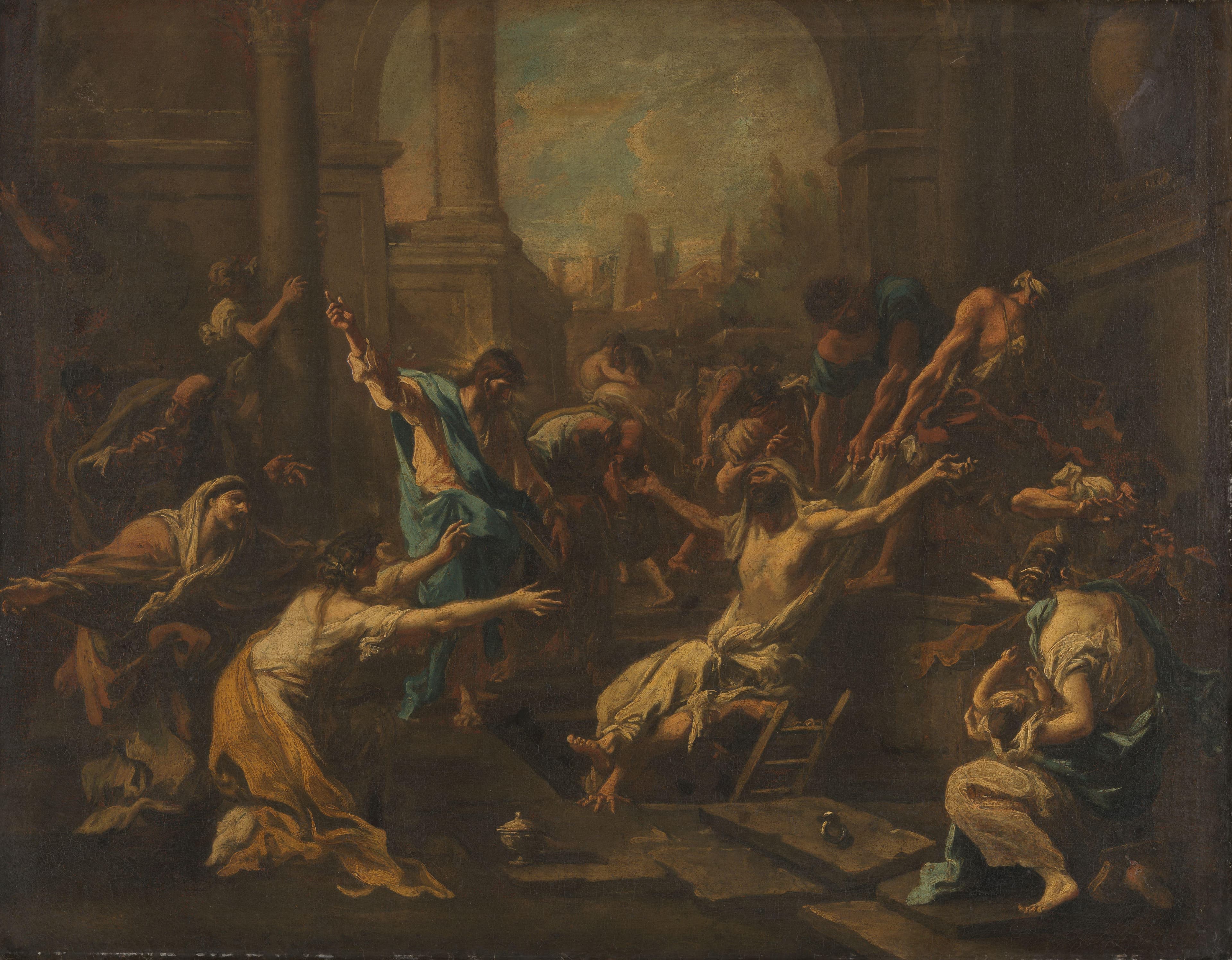 The Raising of Lazarus — Alessandro Magnasco