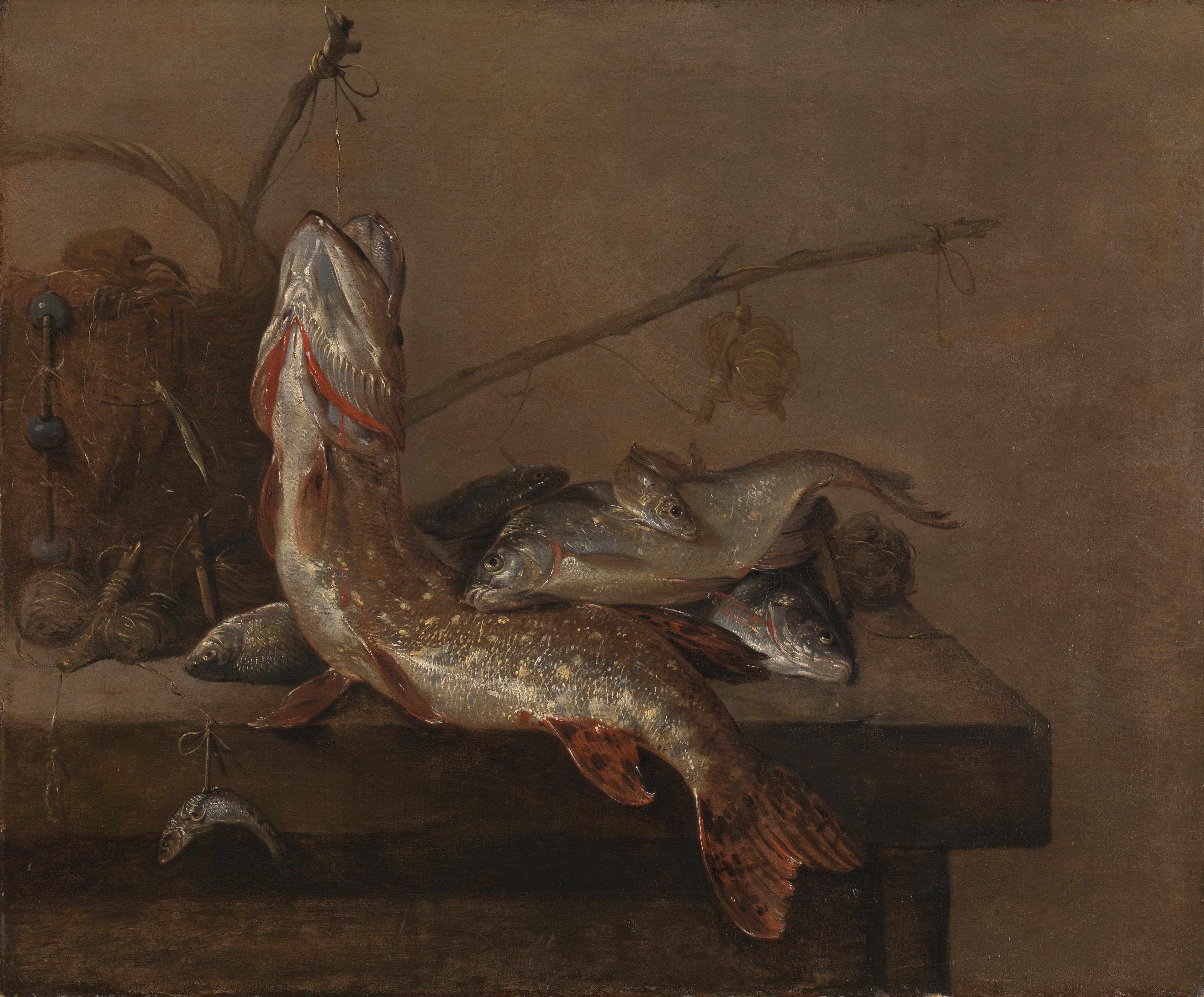Still life with fish — Pieter van Noort