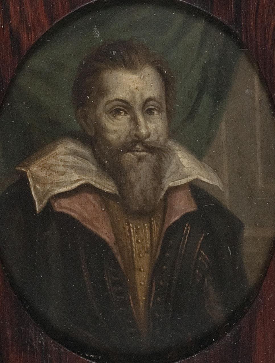 Portret van Dominicus Baudius (1561-1613). Hoogleraar in de welsprekendheid, de geschiedenis en de rechten te Leiden — Arnoud van Halen