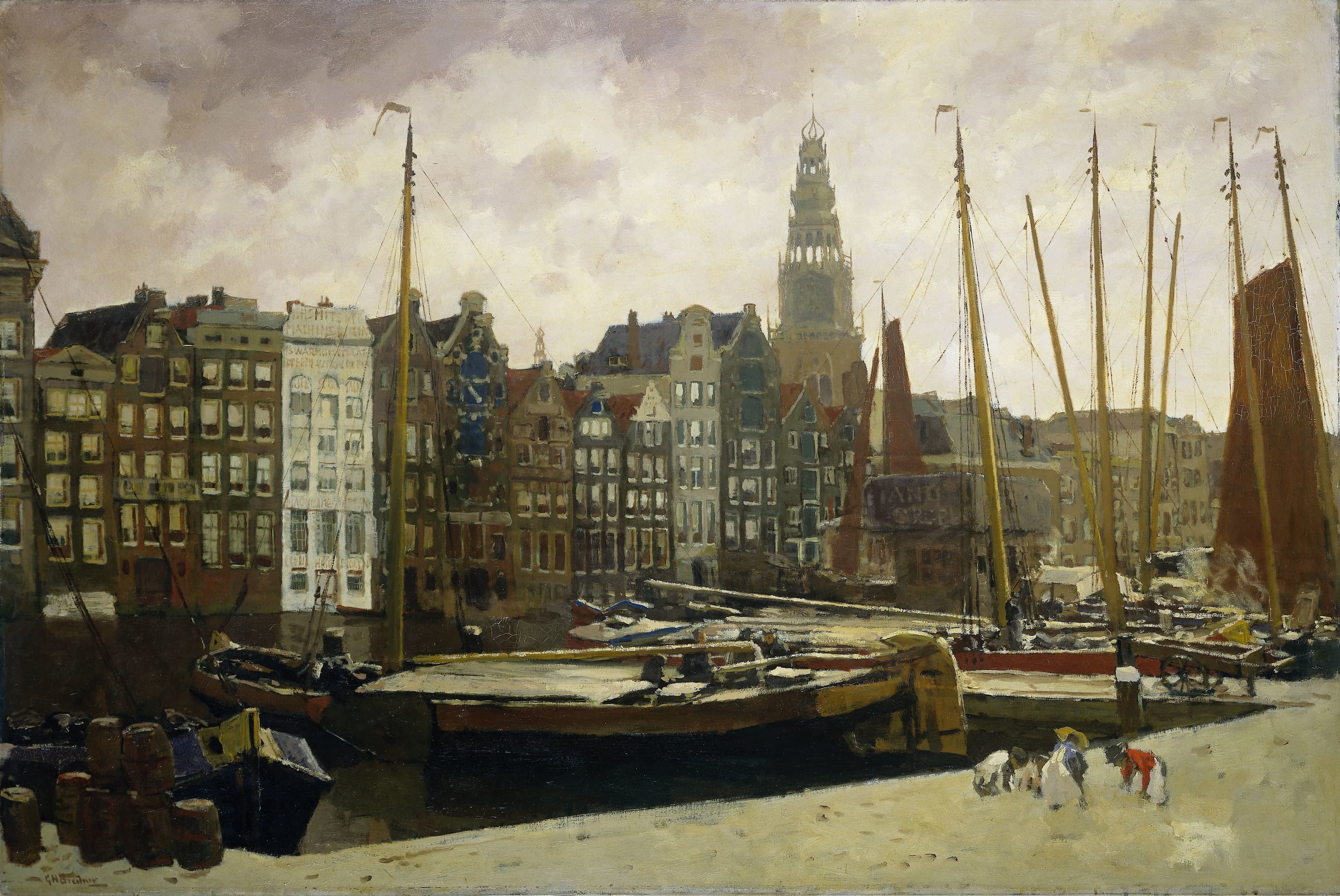 Het Damrak te Amsterdam — George Hendrik Breitner