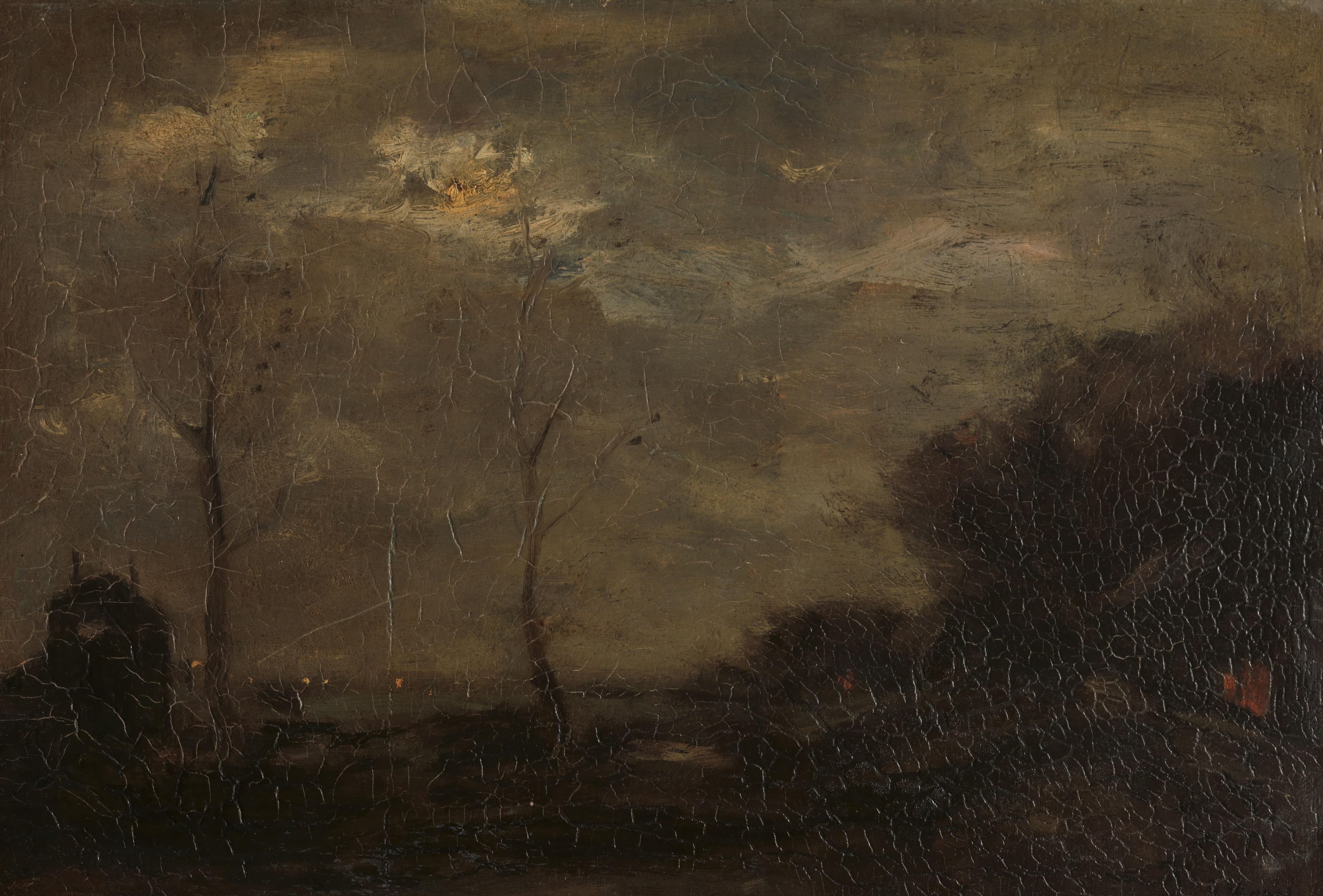 Vaart bij maanlicht — Jacob Maris