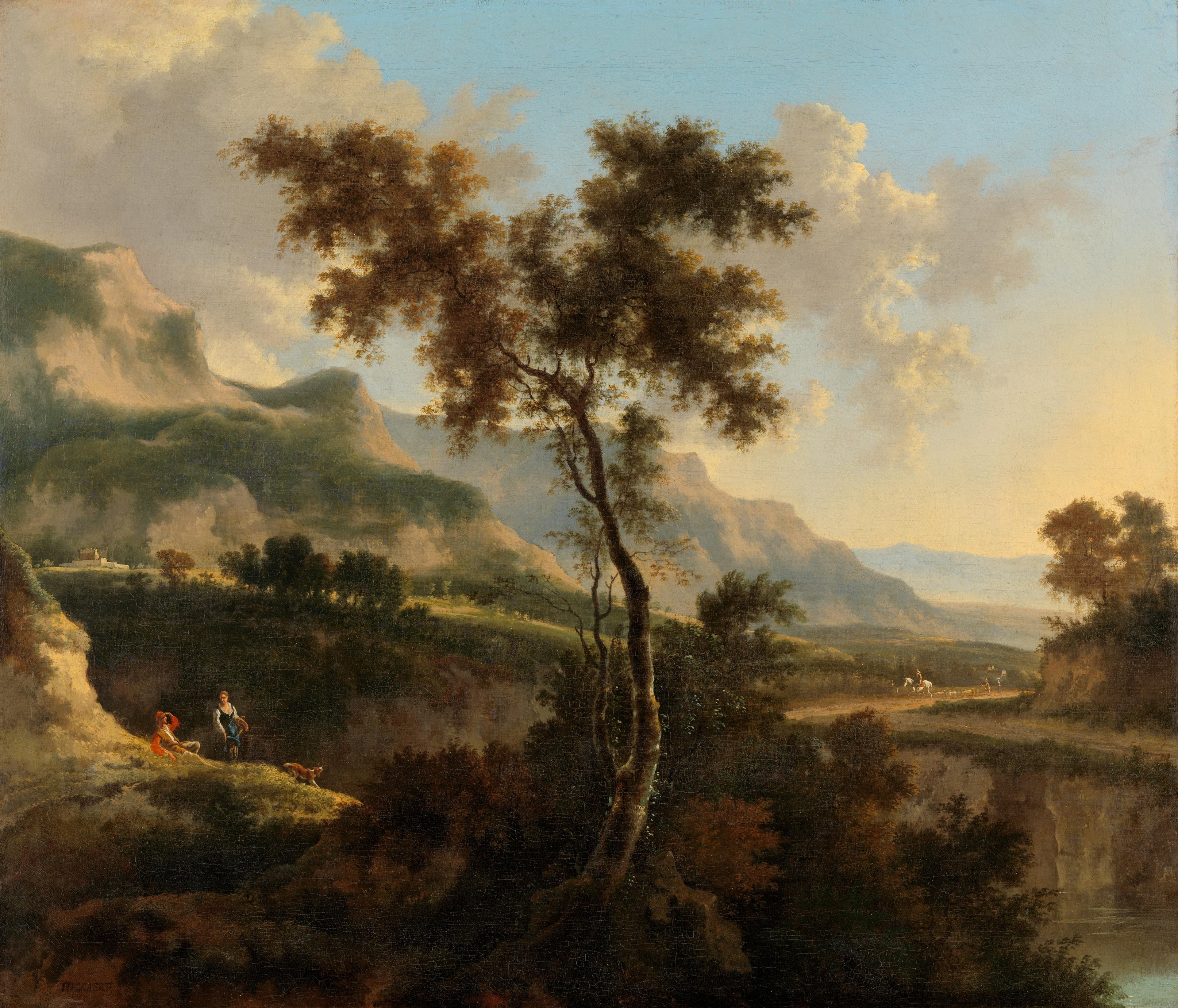 Bergachtig landschap — Jan Hackaert