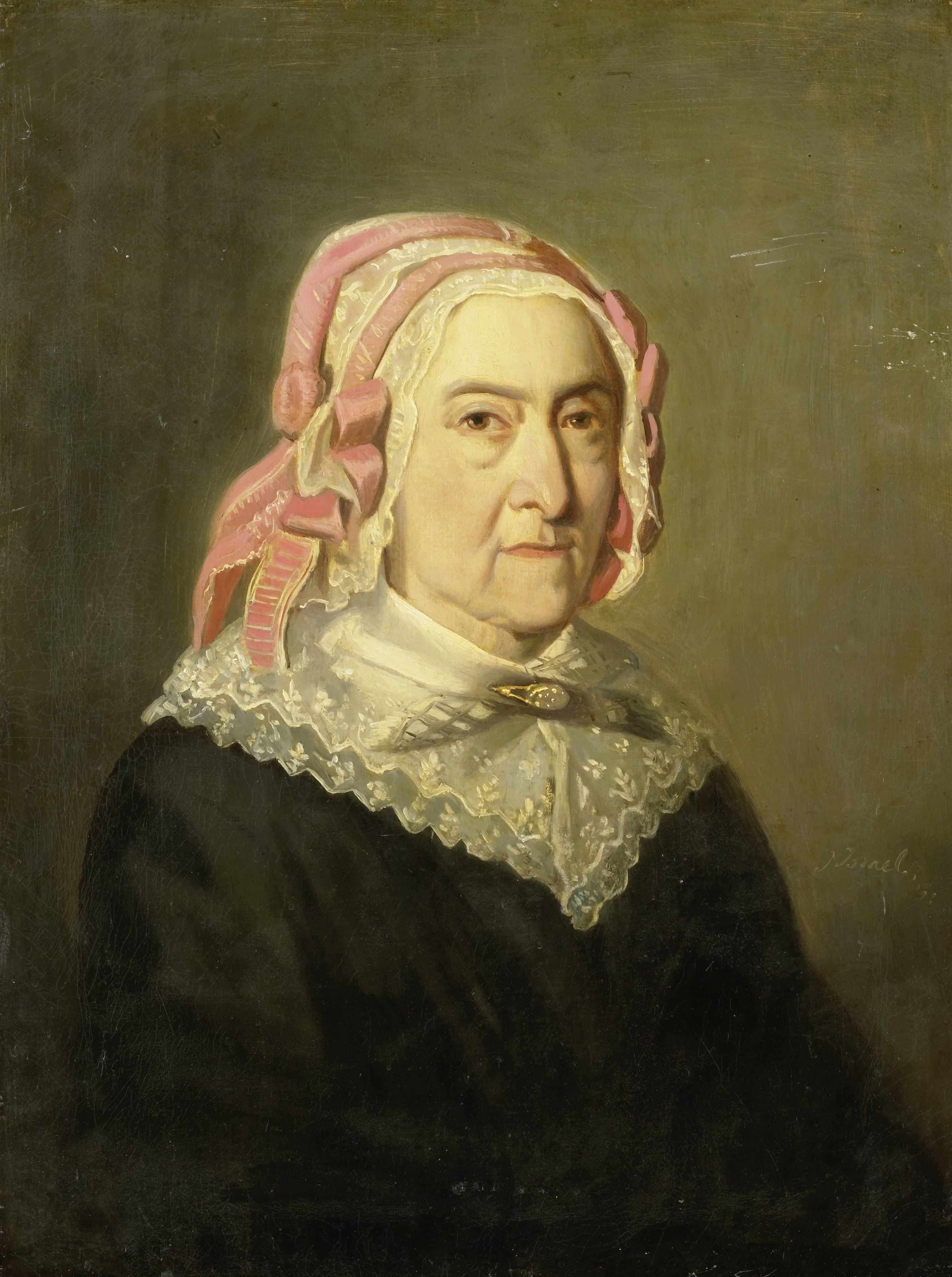 Sientje Nijkerk-Servaas at the age of 90, 1857 — Jozef Israëls