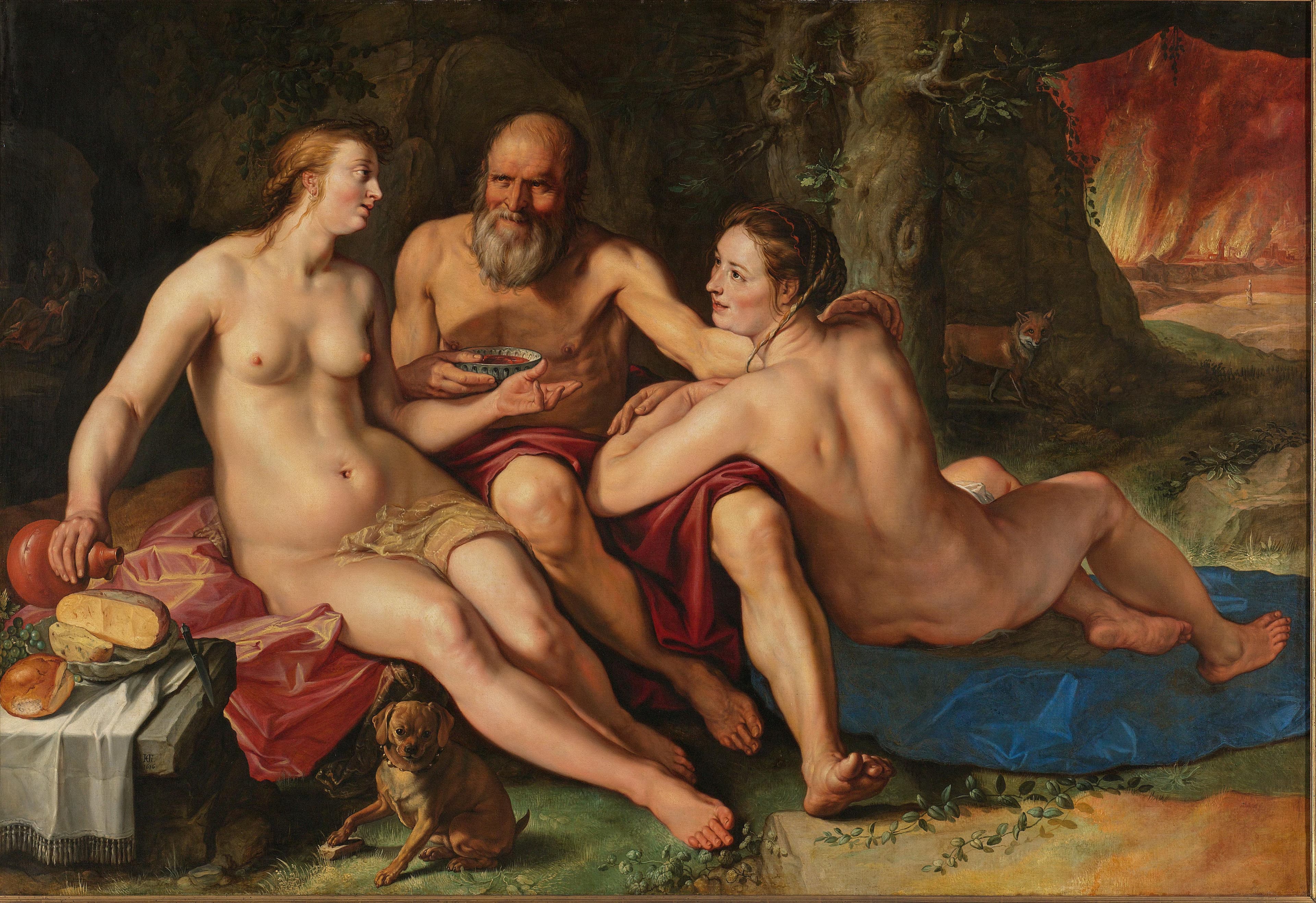 Lot and his Daughters — Hendrick Goltzius