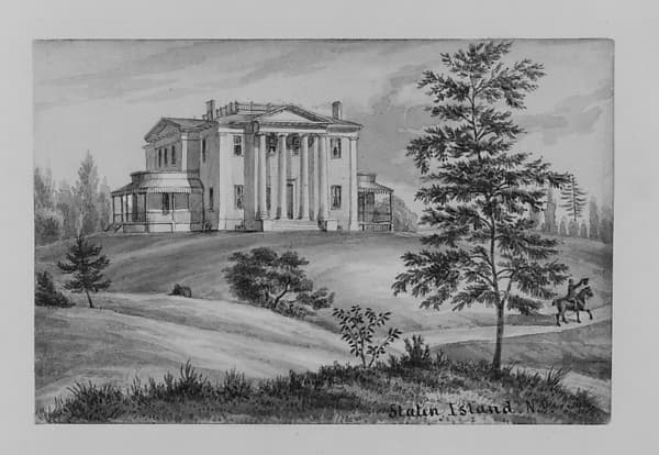 Colonial Mansion on Staten Island, New York — Augustus Kollner