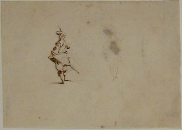 Gentlemen seen from back — Jacques Callot