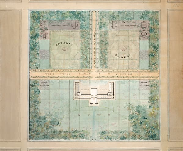 Landscape Design for University of Michigan — Alexander Jackson Davis