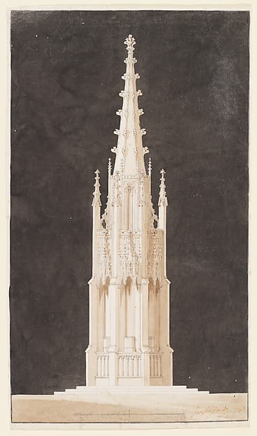 Spired Gothic Monument — Joseph Michael Gandy