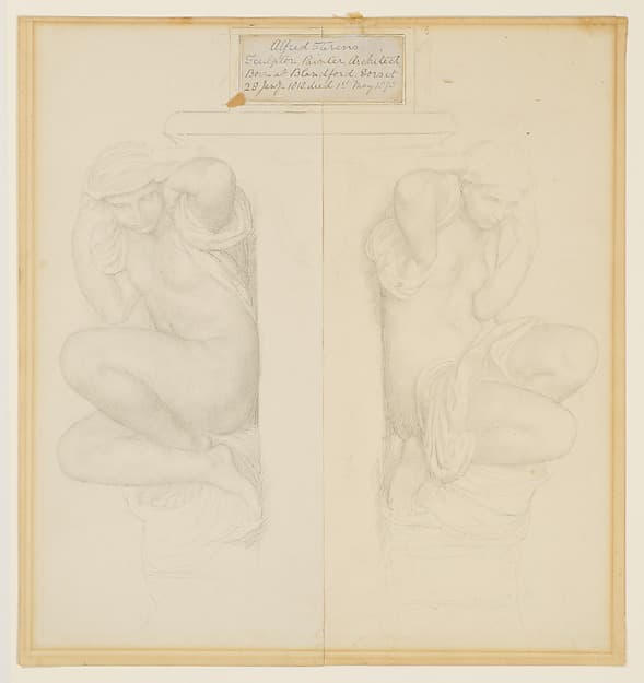 Design for a Memorial to Alfred Stevens (1817–1875) — Alphonse Legros