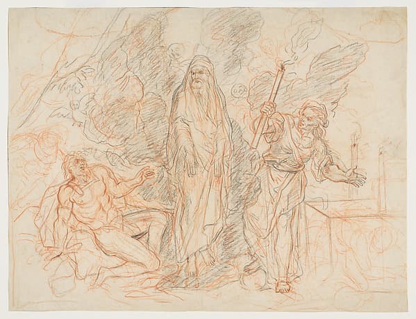 The Shade of the Prophet Samuel Invoked by King Saul and Conjured by the Witch of Endor — Antoine Coypel