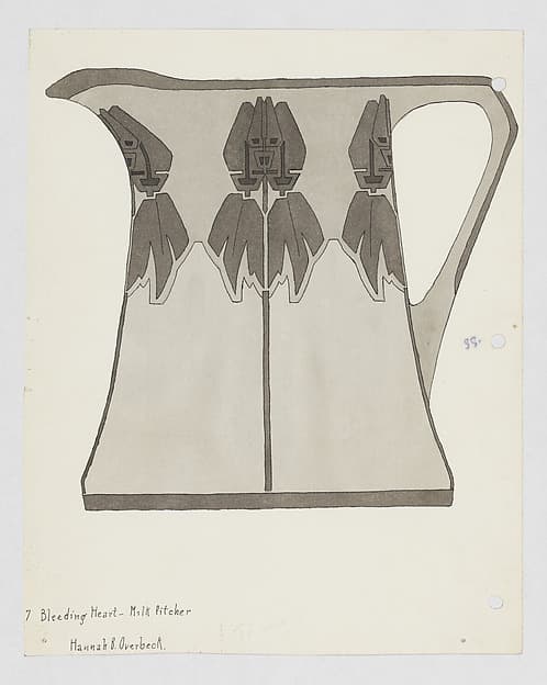 Bleeding Heart Milk Pitcher Design — Hannah Borger Overbeck