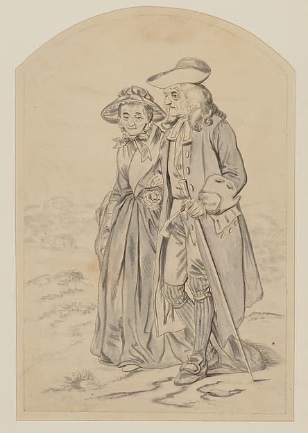 Parson Wells and his Wife, from Judd's "Margaret: A Tale of the Real and Ideal, Blight and Bloom" — Felix Octavius Carr Darley