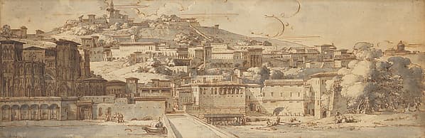 View of Lyon — Philippe Auguste Hennequin