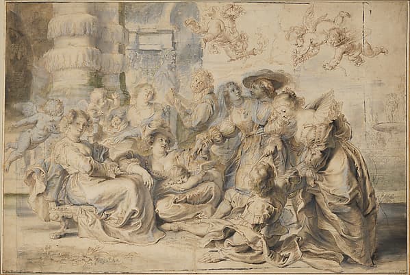 The Garden of Love (right portion) — Peter Paul Rubens