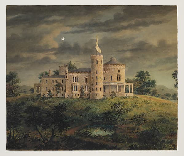 Ericstan, for John J. Herrick, Tarrytown, New York (perspective) — Alexander Jackson Davis