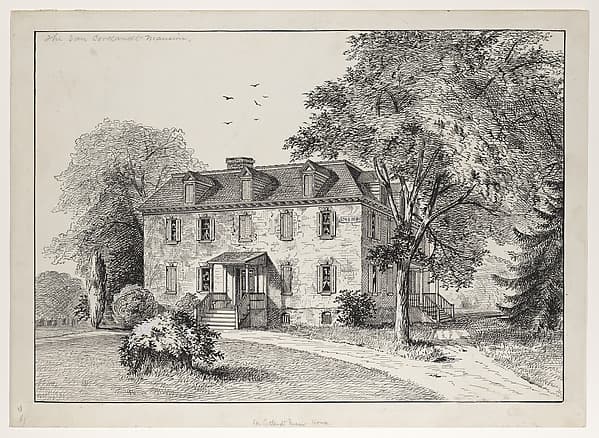 Van Courtland Mansion (Manor House), New York — Eliza Pratt Greatorex