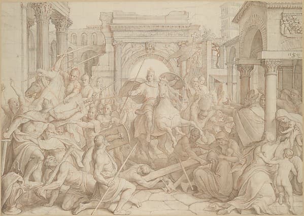 The Entrance of Charlemagne into Pavia — Julius Schnorr von Carolsfeld