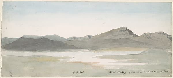 Craig Goch, Moel Hebog, North Wales — Cornelius Varley