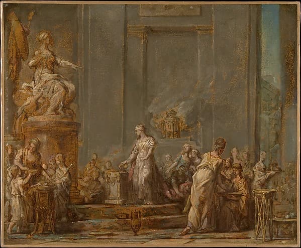 Dido's Sacrifice to Juno — Jean Bernard Restout