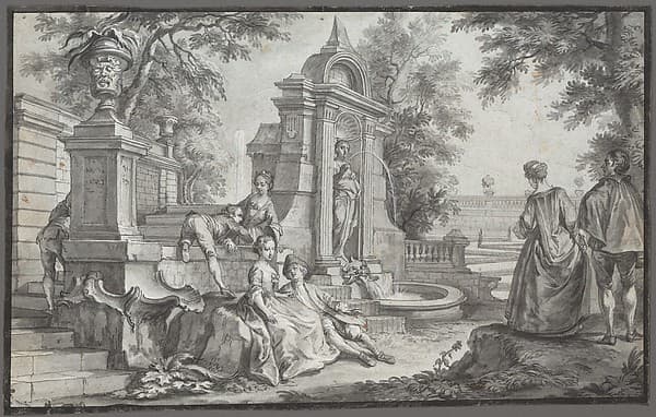 Gallant Company in a Park — Johann Wolfgang Baumgartner