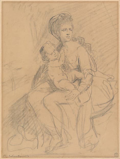 Study of a woman and child — Sir Joshua Reynolds