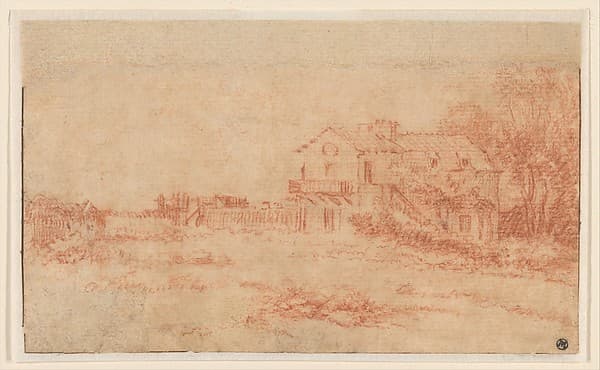 Landscape with a Country House — Antoine Watteau