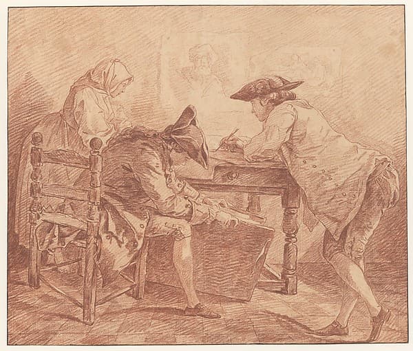 Young Artists in the Studio — Hubert Robert