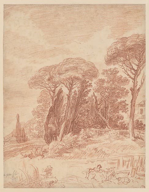 Gardens of the Villa Pamphili, Rome — Hubert Robert