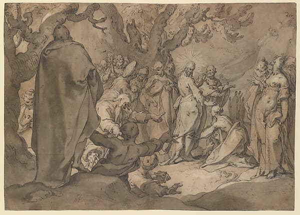 Christ and the Canaanite Women — Abraham Bloemaert